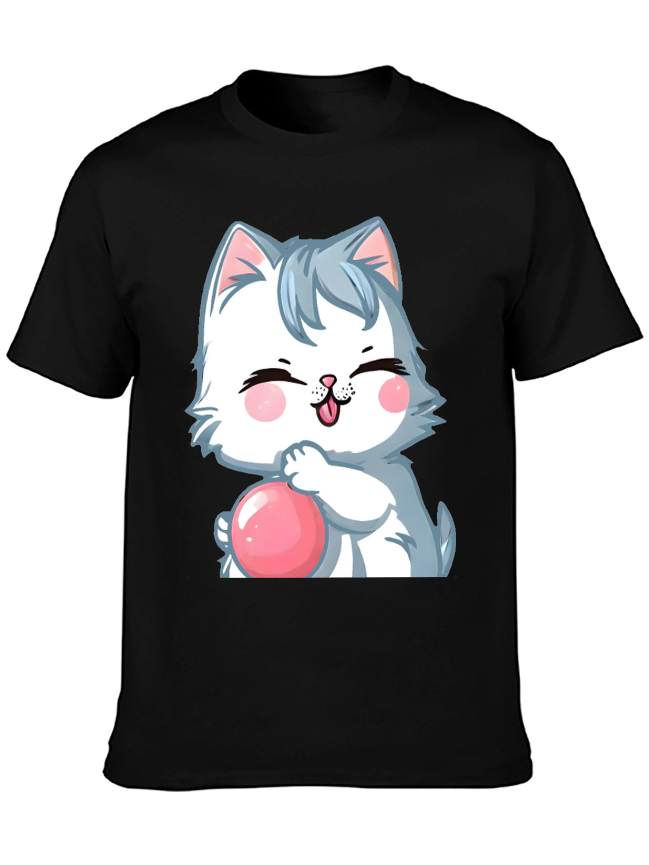 Cartoon Cat Bubble T-Shirt