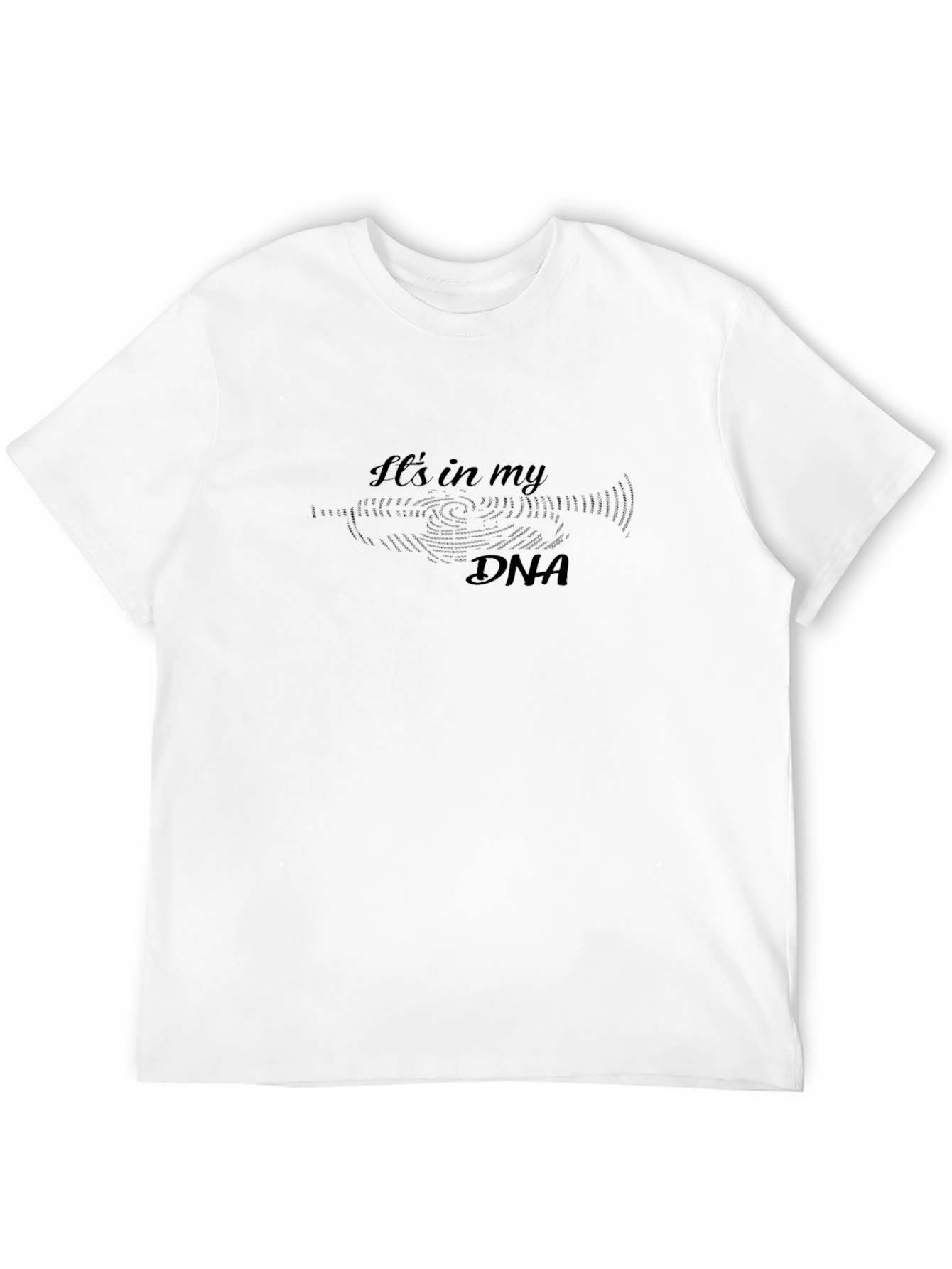 DNA Graphic Print Black T-Shirt