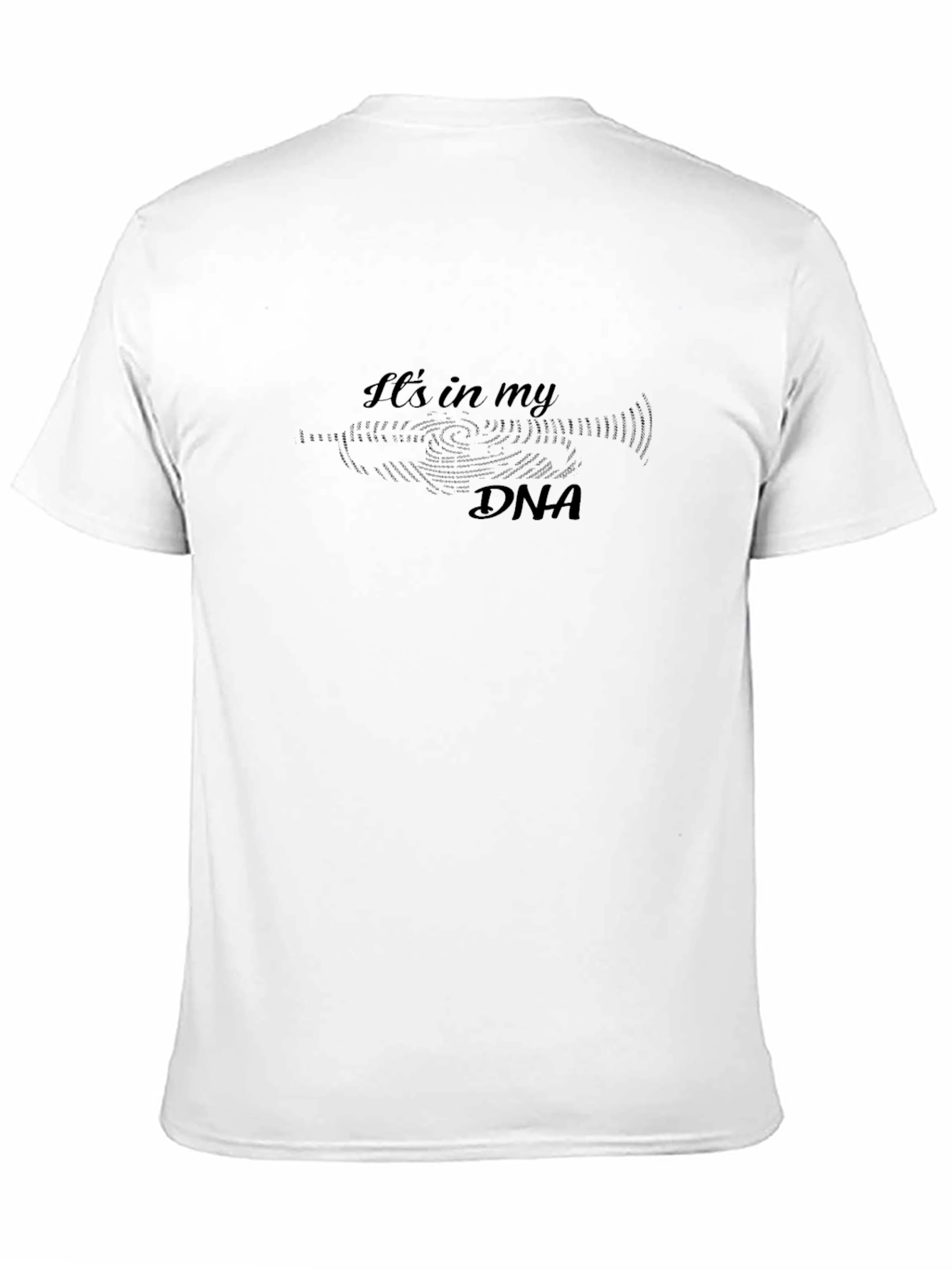 DNA Graphic Print Black T-Shirt