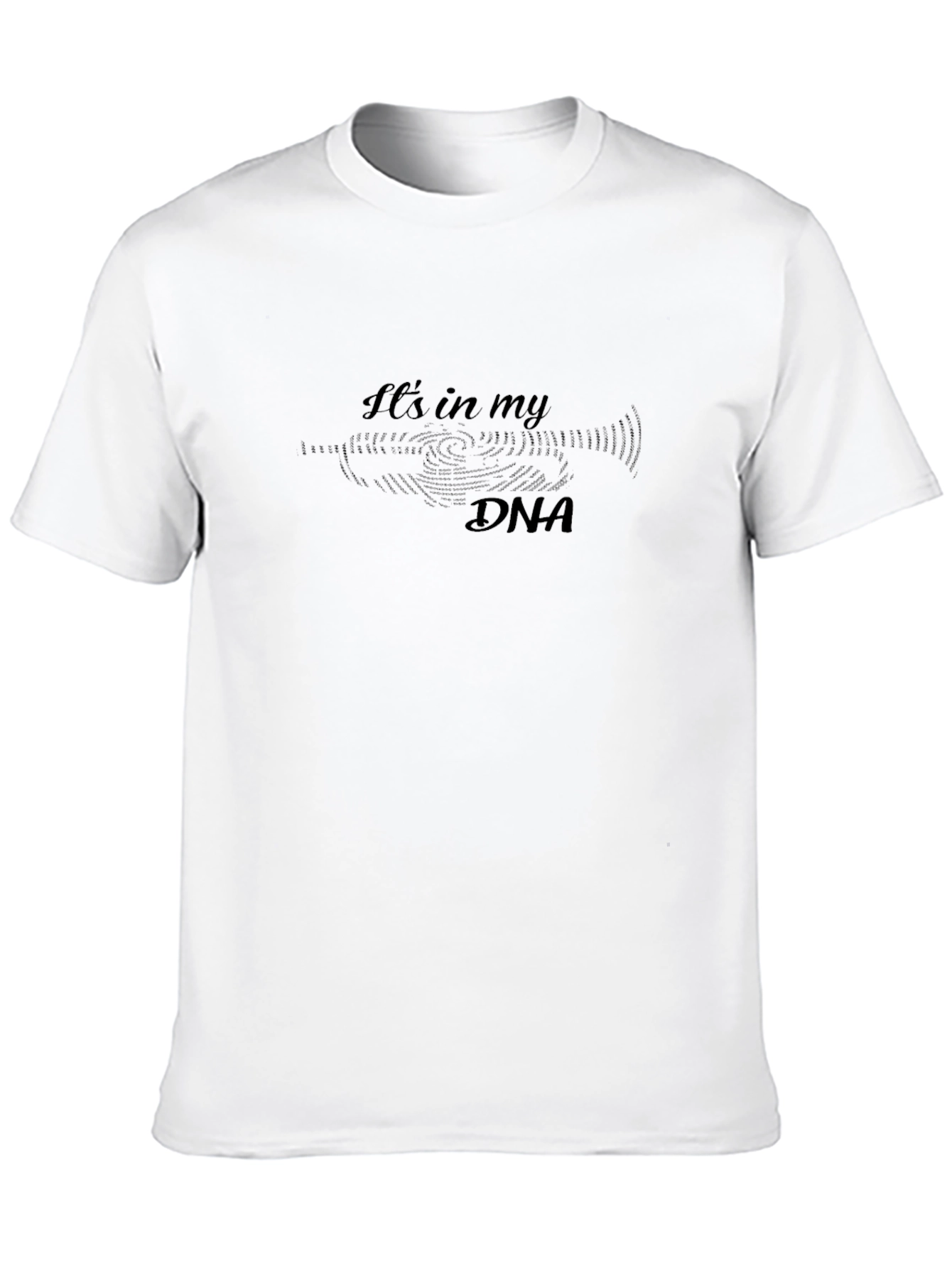 DNA Graphic Print Black T-Shirt