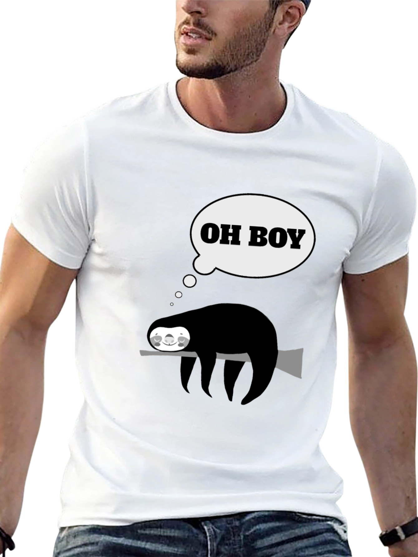 Funny Sloth Oh Boy T-Shirt