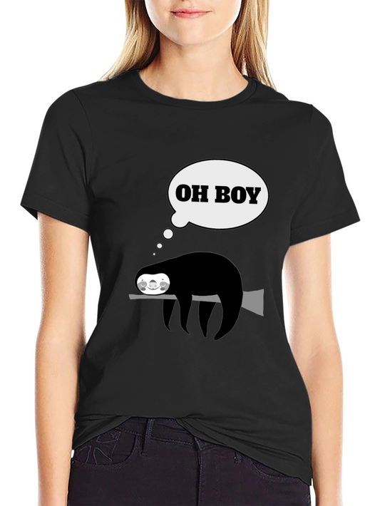 Funny Sloth Oh Boy T-Shirt