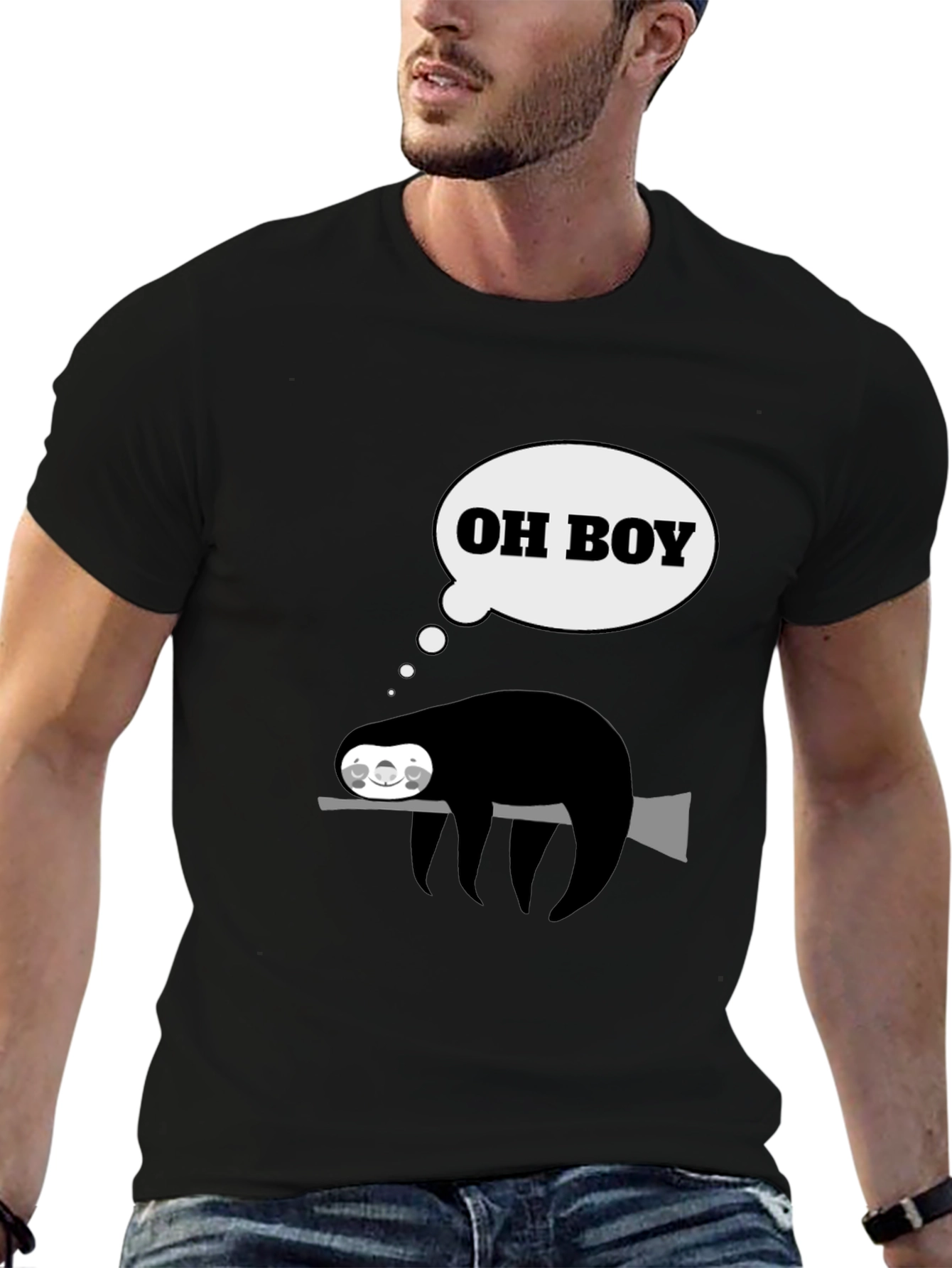 Funny Sloth Oh Boy T-Shirt