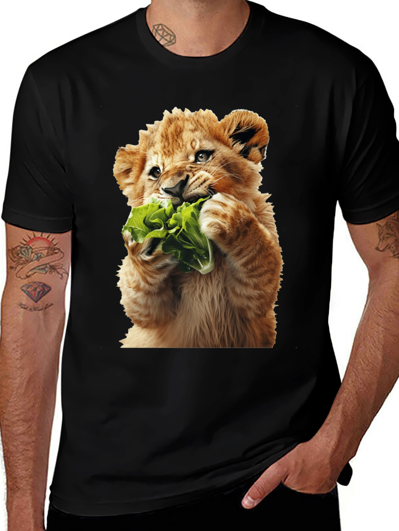 Lion Cub Lettuce Graphic Tee
