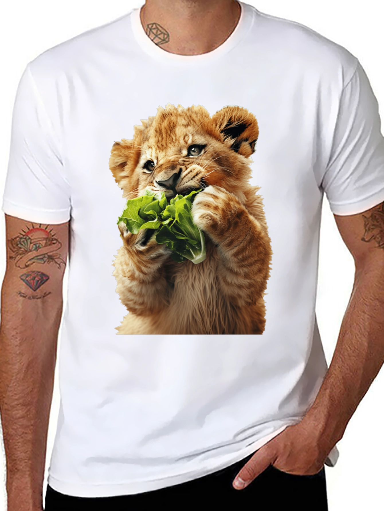 Lion Cub Lettuce Graphic Tee
