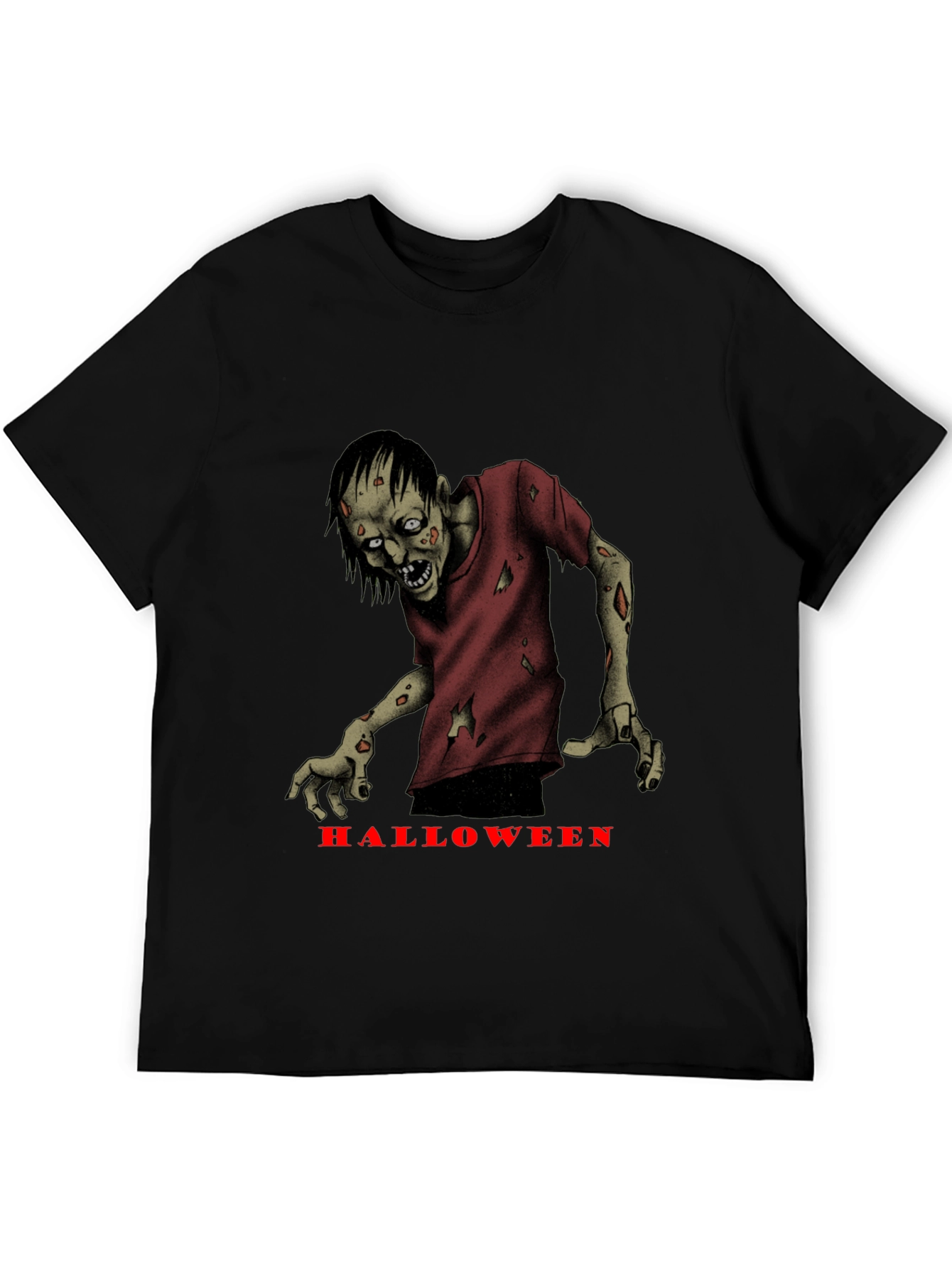 Halloween Zombie Graphic T-Shirt