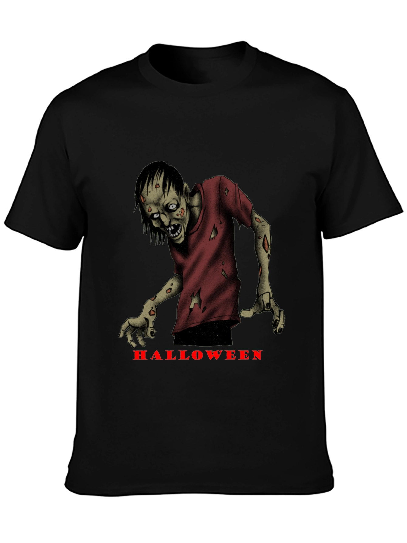 Halloween Zombie Graphic T-Shirt