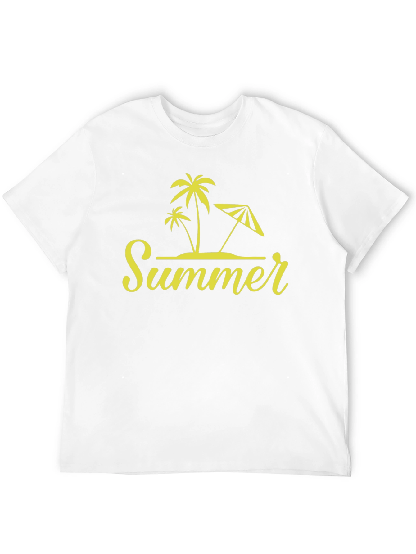 Summer Vibes Black T-Shirt Palm Tree Design