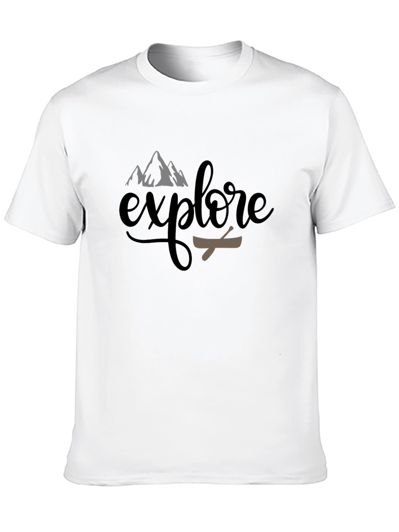 Explore Adventure T-Shirt - Black Cotton Tee