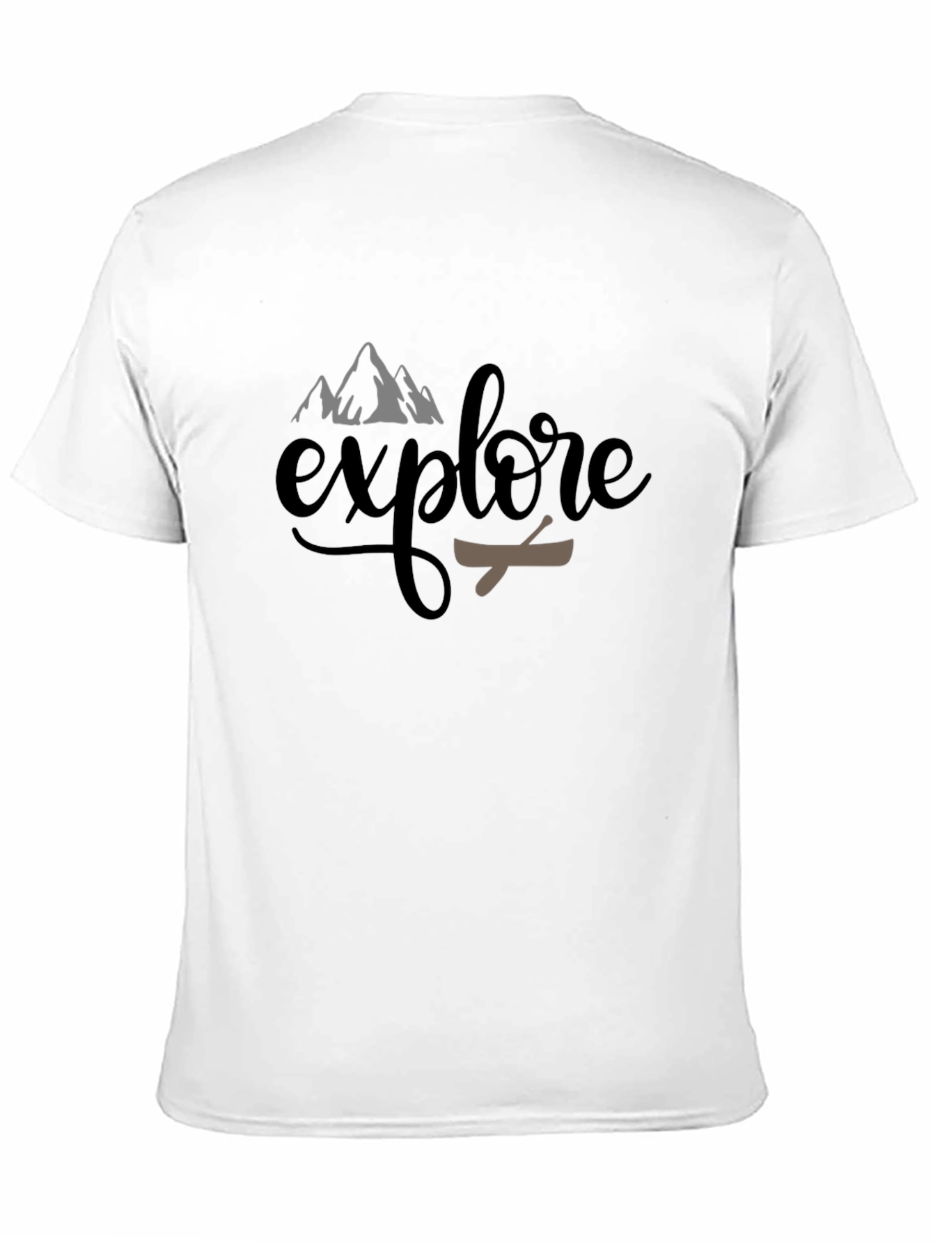 Explore Adventure T-Shirt - Black Cotton Tee