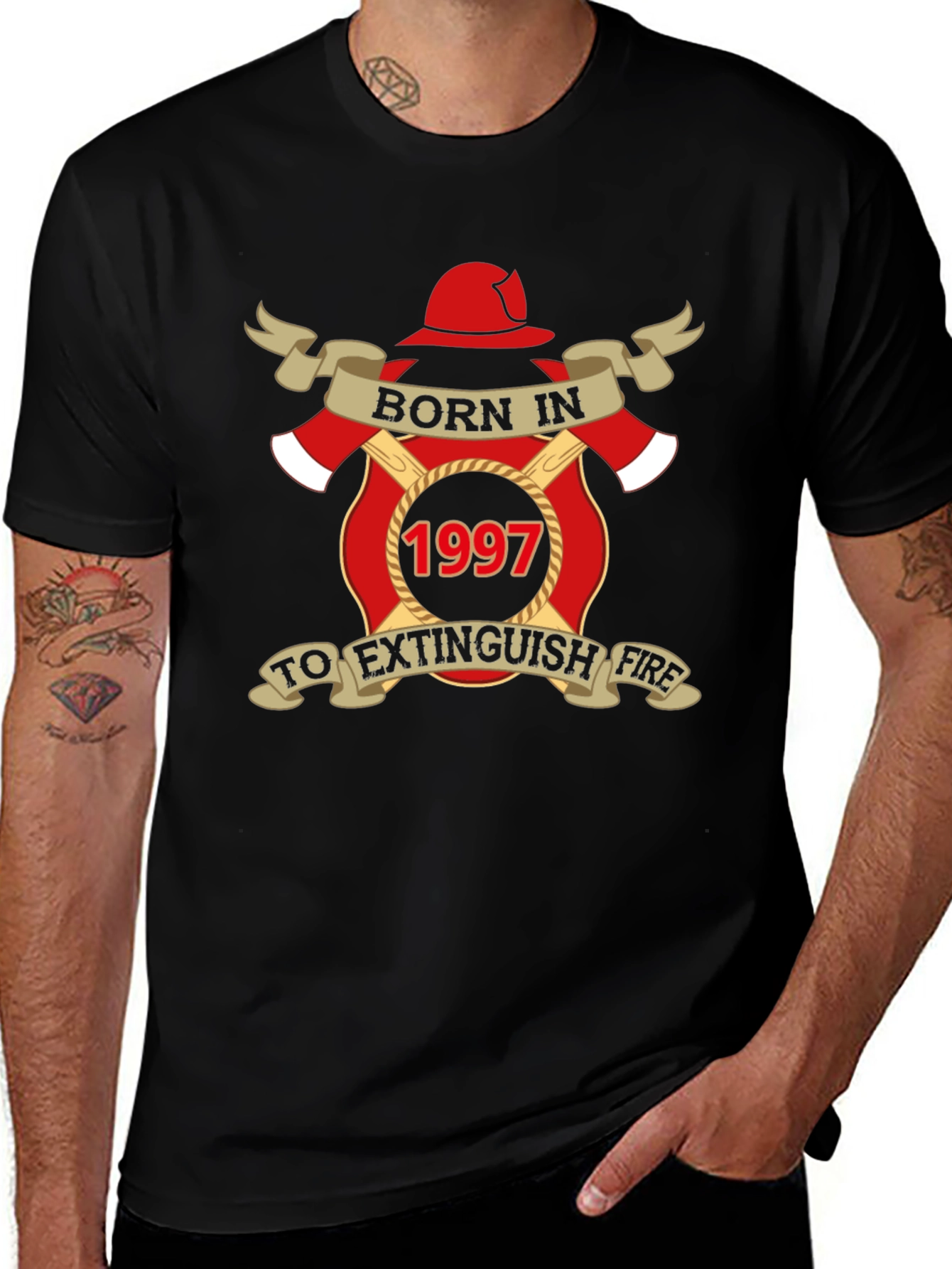 Born in 1997 Firefighter T-Shirt