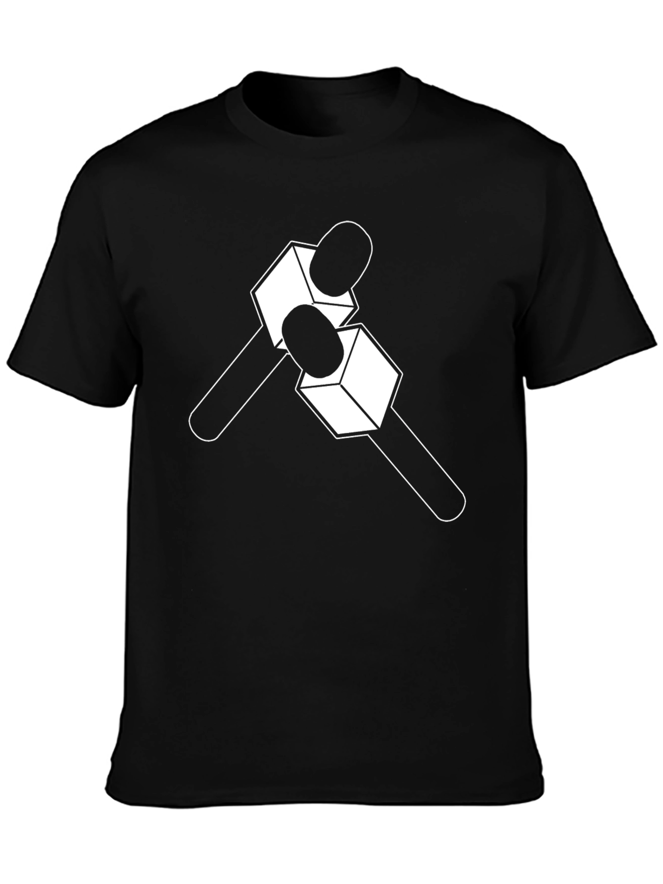 Interview Microphone Graphic Tee - Black