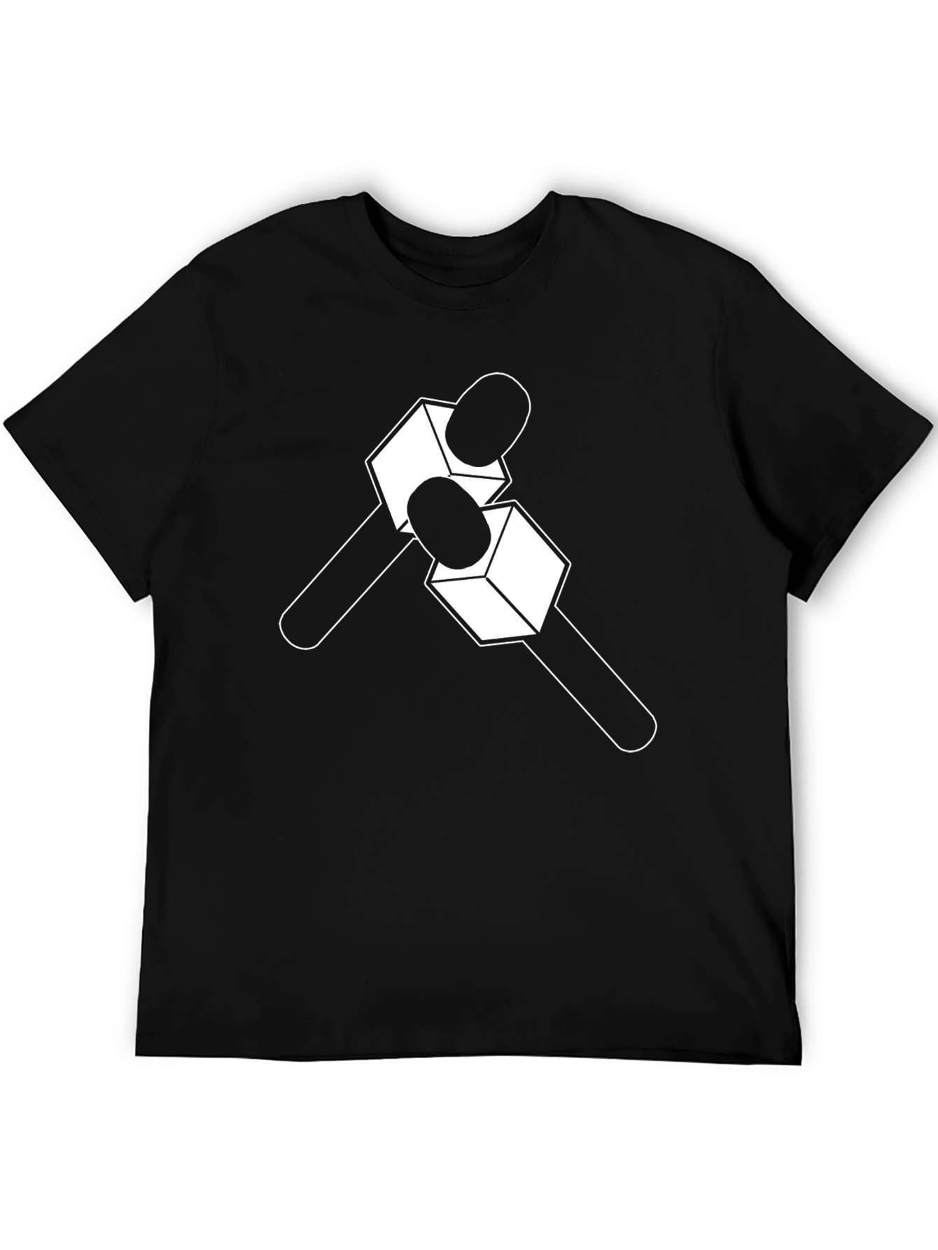 Interview Microphone Graphic Tee - Black