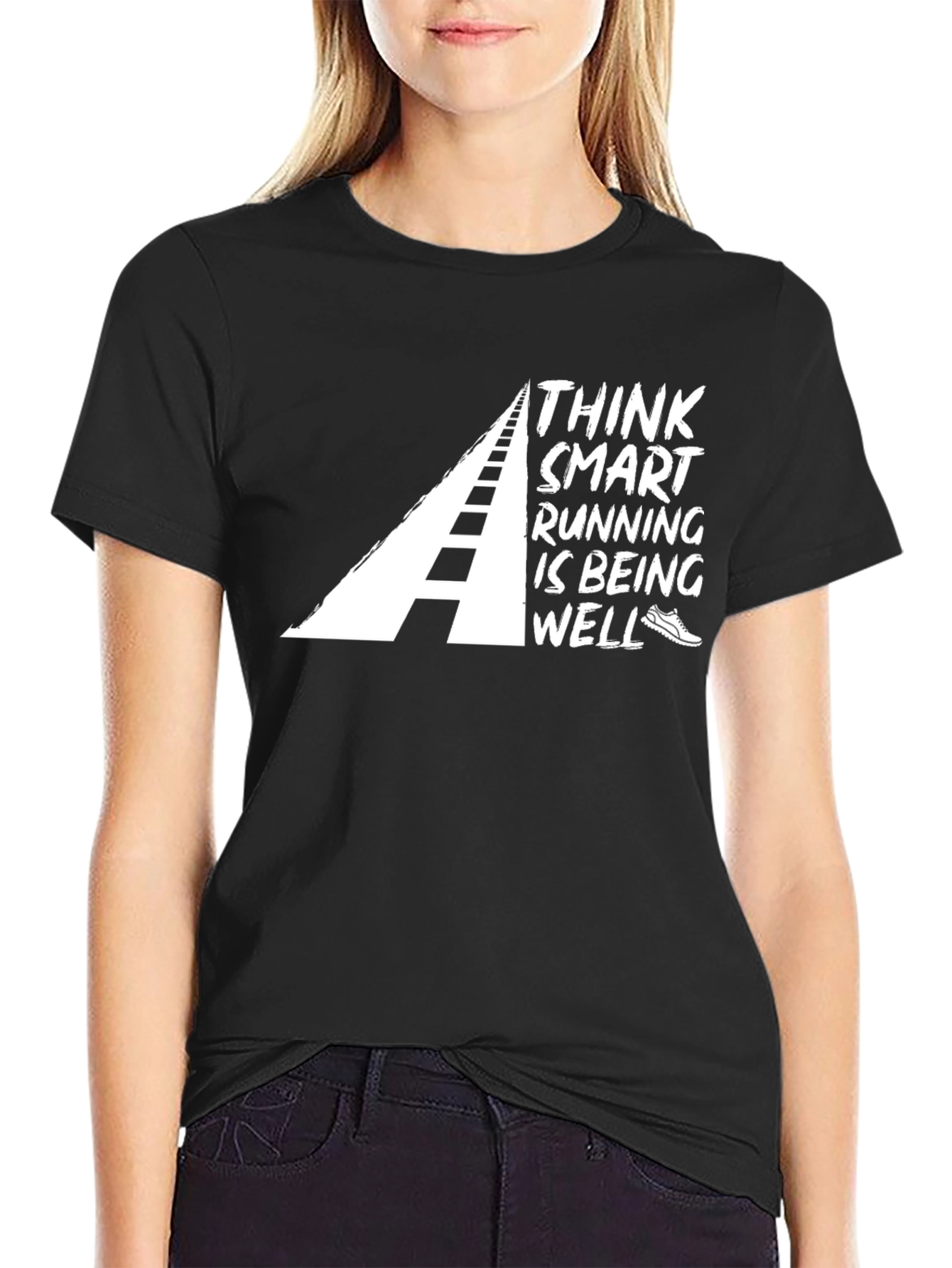 Think Smart Running T-Shirt - Black
