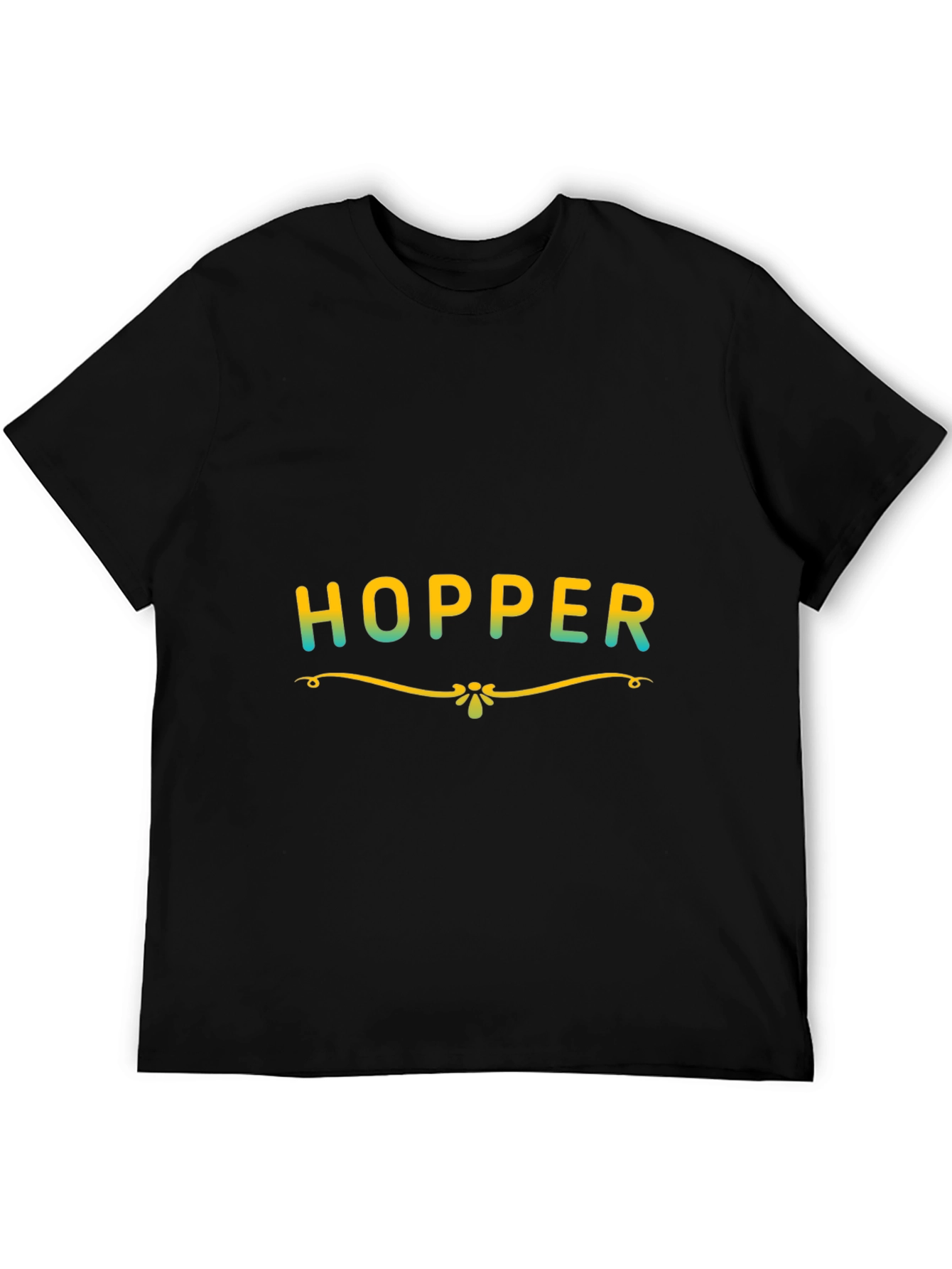 Hopper Graphic Print Black T-Shirt