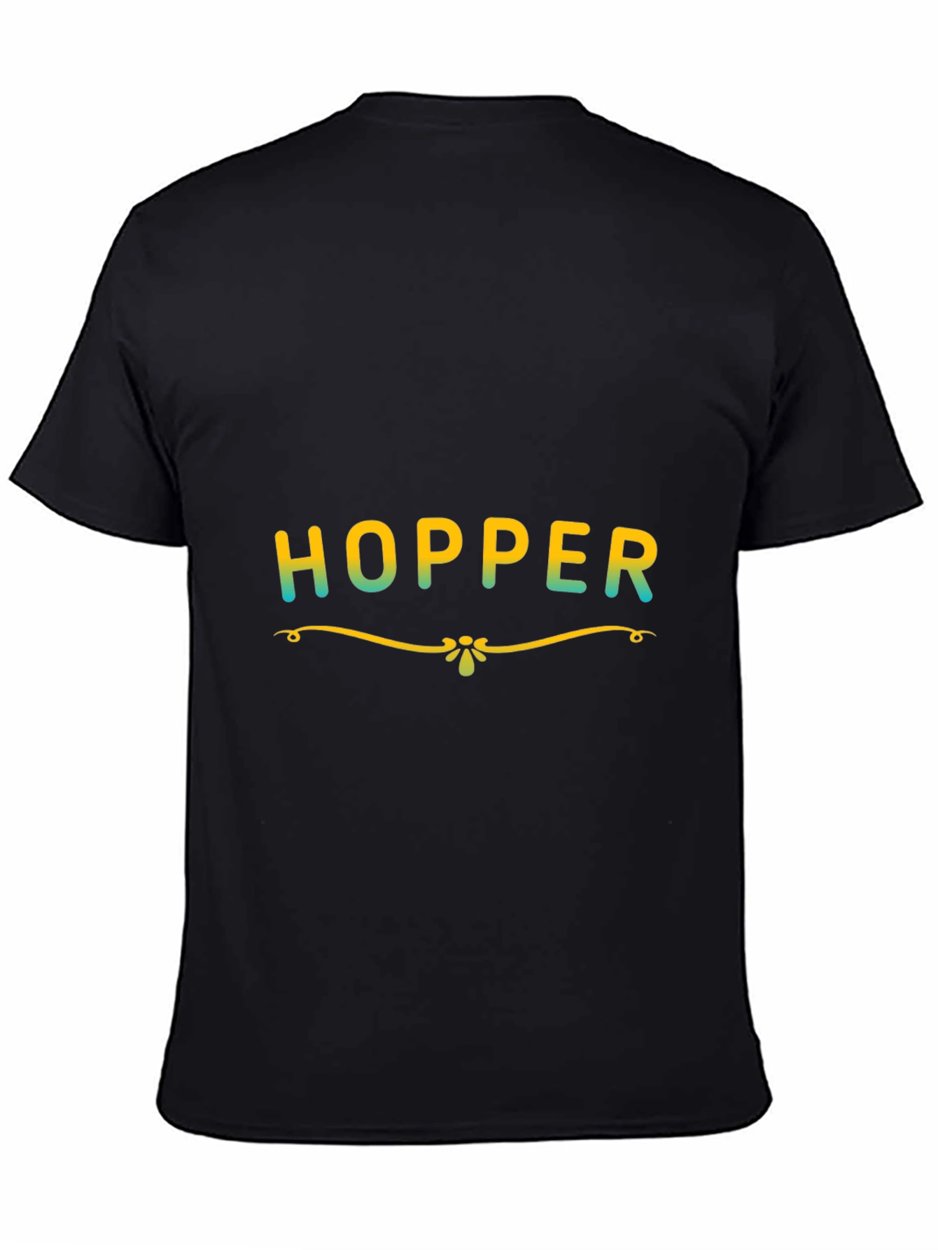 Hopper Graphic Print Black T-Shirt