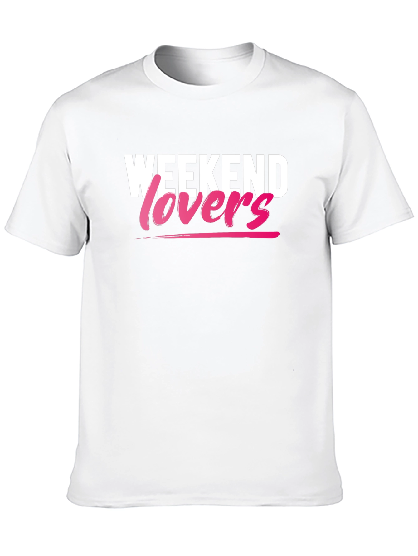 Weekend Lovers Graphic T-Shirt - Black