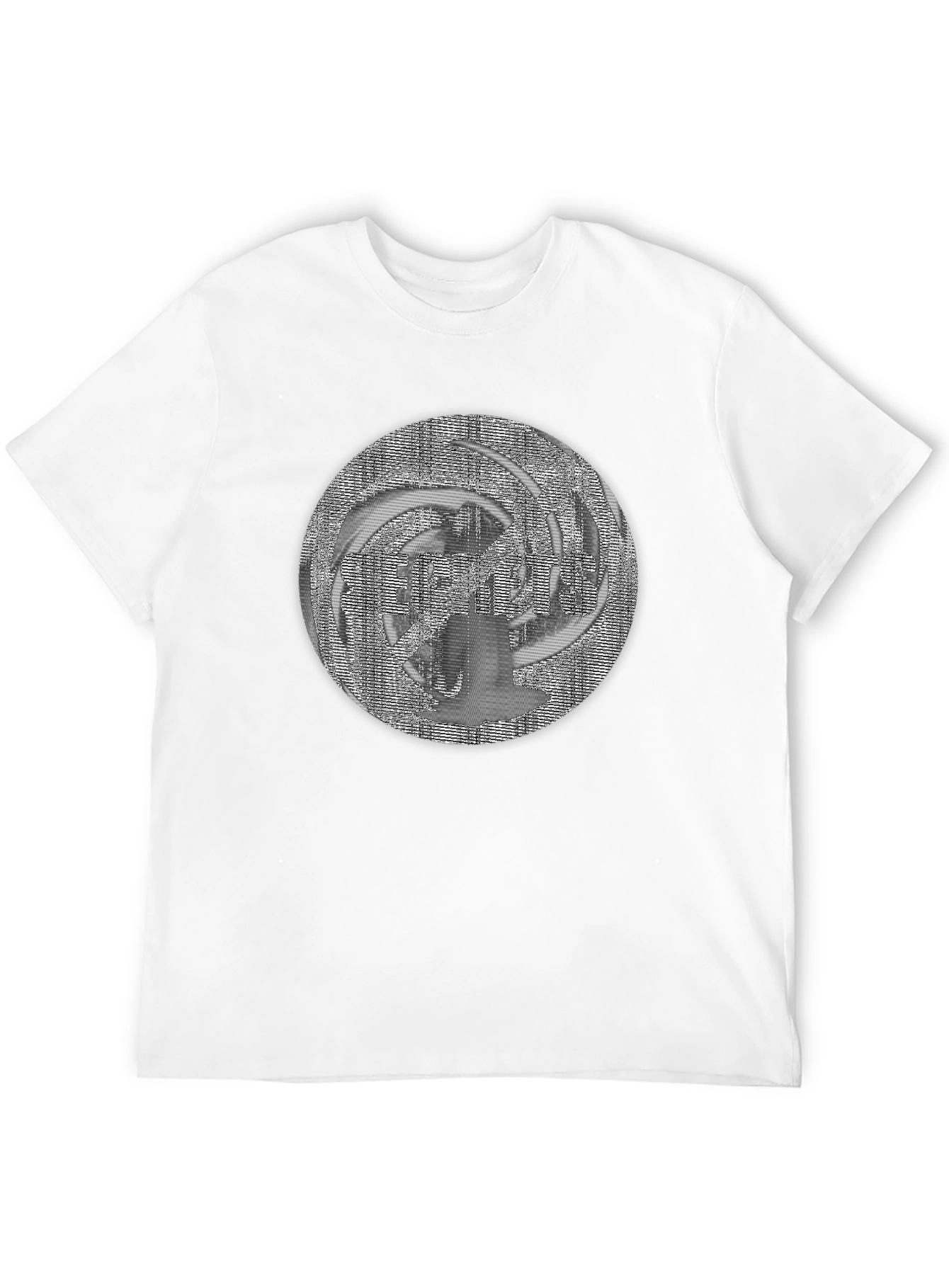 Abstract Design Black T-Shirt - Modern Art Tee