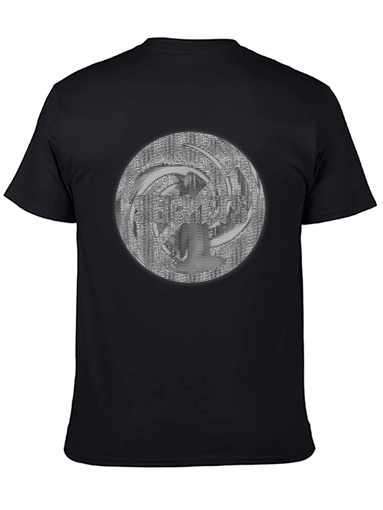 Abstract Design Black T-Shirt - Modern Art Tee