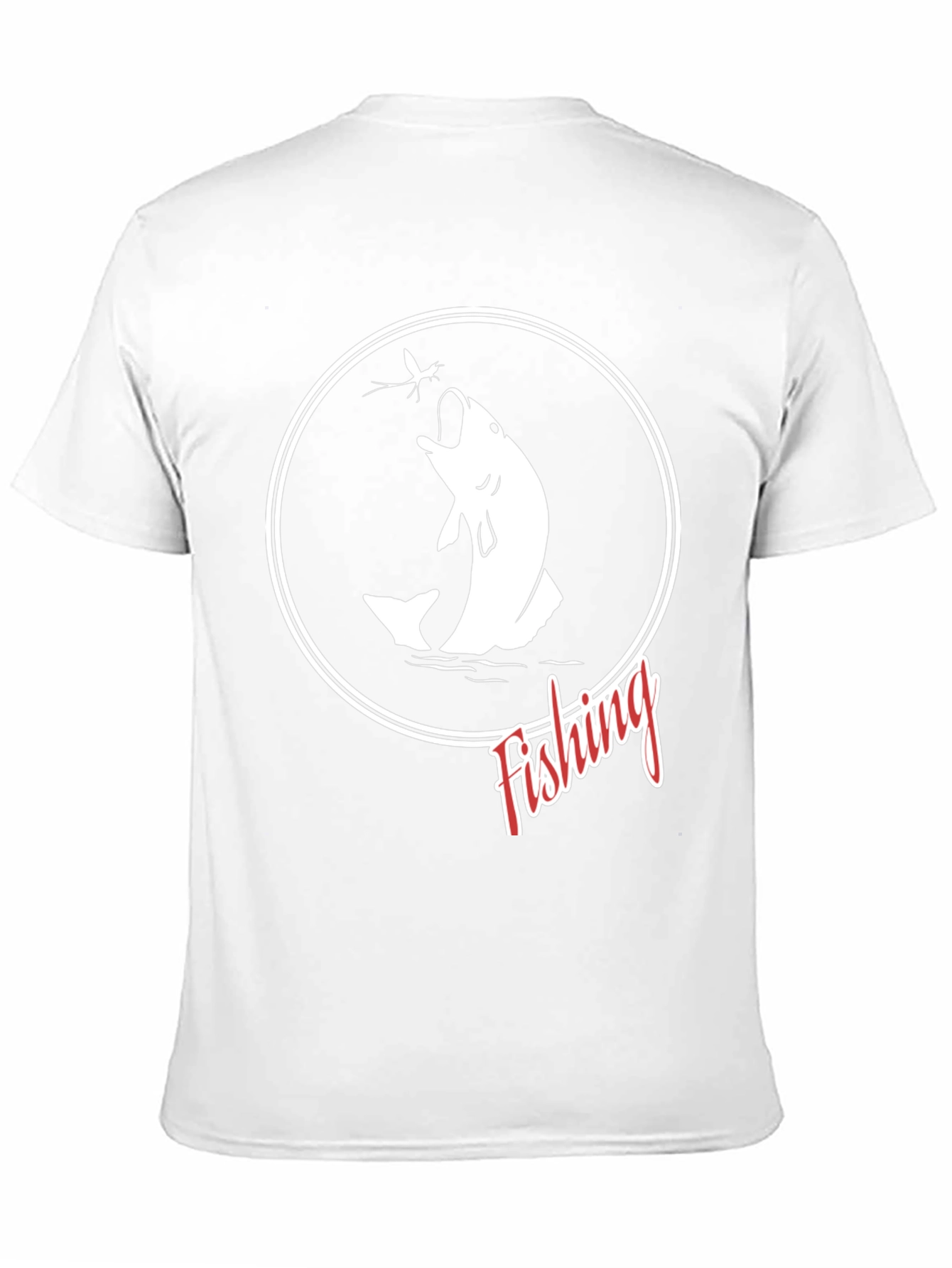 Fishing Graphic T-Shirt - Black Cotton Tee