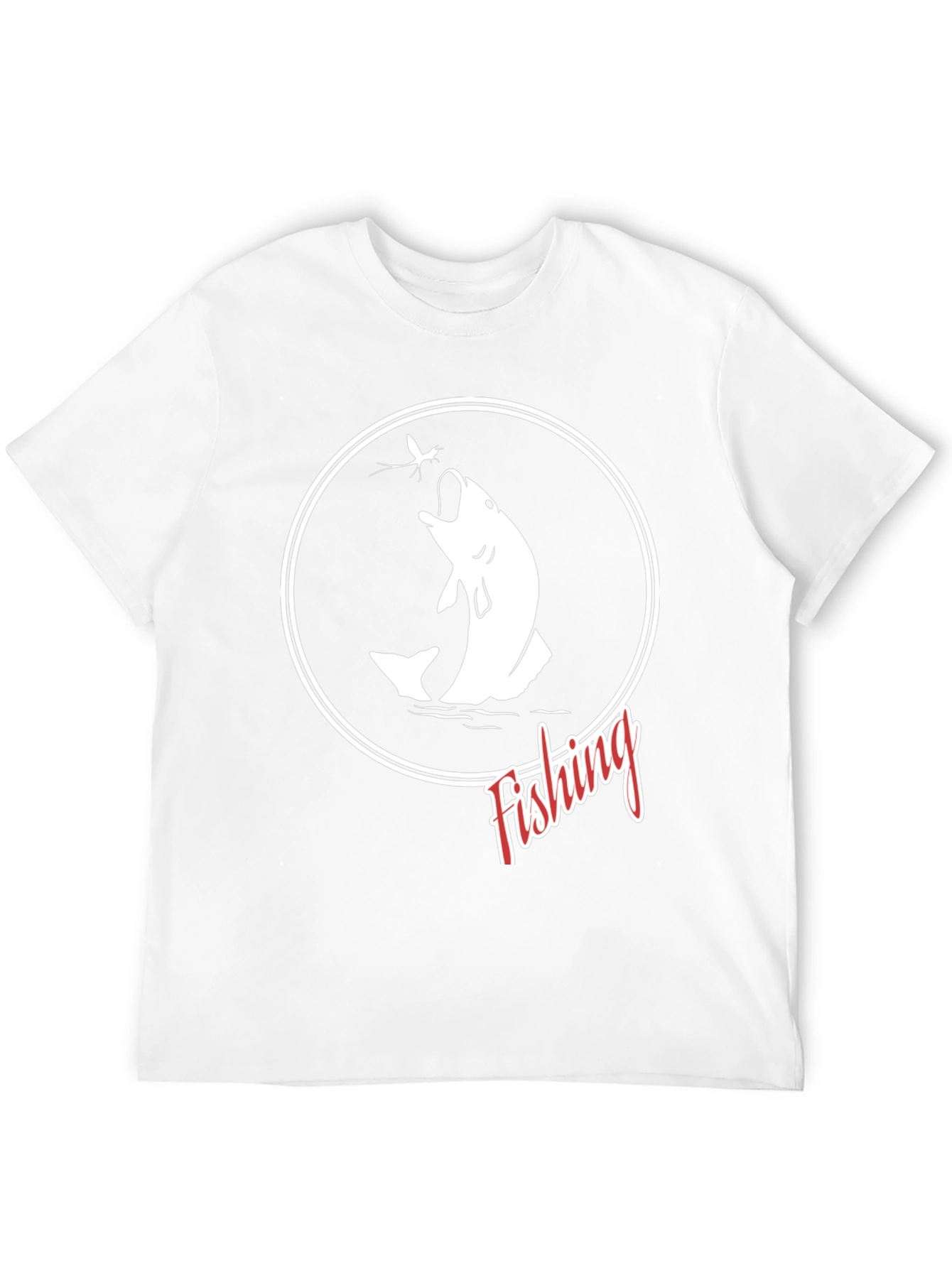 Fishing Graphic T-Shirt - Black Cotton Tee