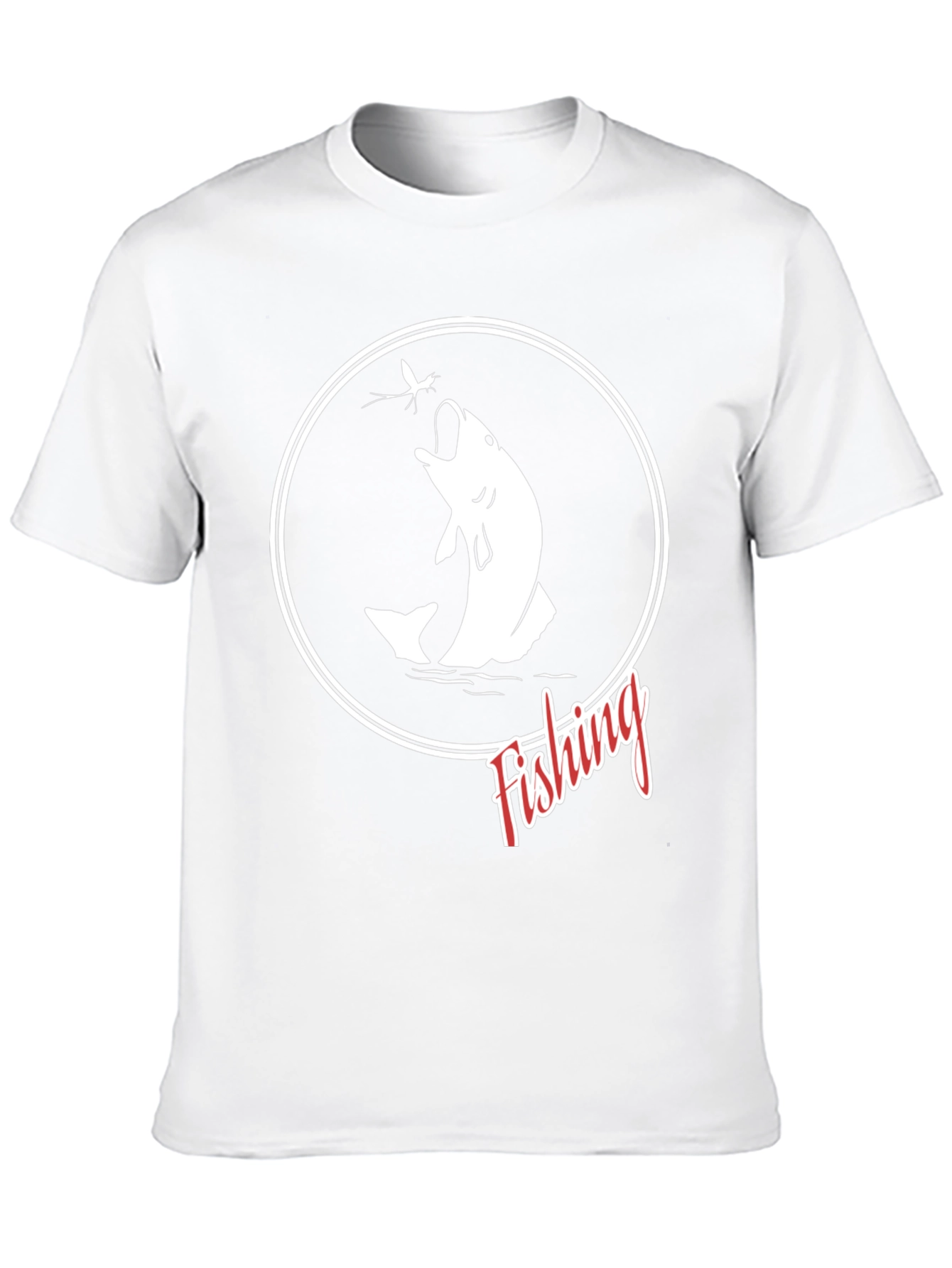Fishing Graphic T-Shirt - Black Cotton Tee