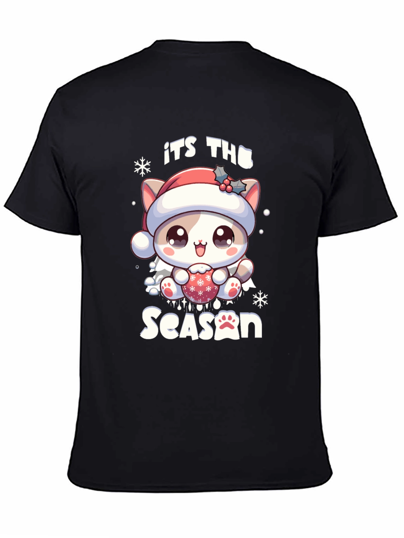 Its The Season Cute Christmas Cat T-Shirt
