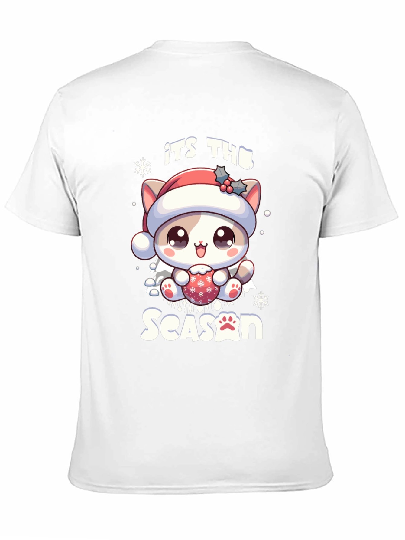 Its The Season Cute Christmas Cat T-Shirt