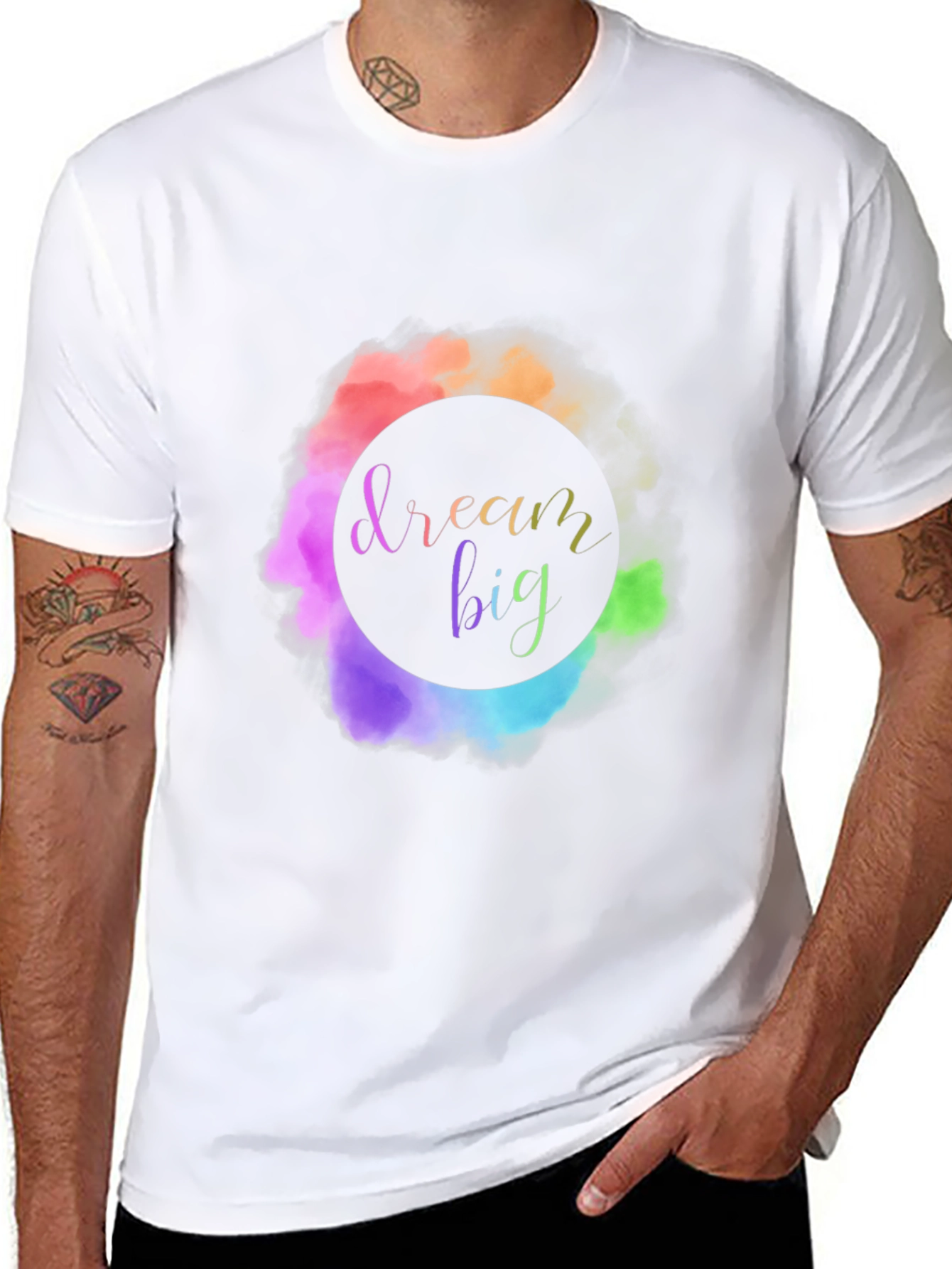 Dream Big Graphic Tee - Stylish Black T-Shirt