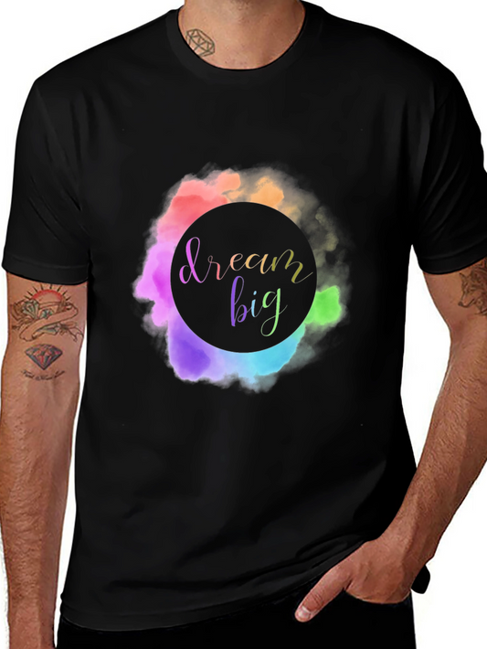 Dream Big Graphic Tee - Stylish Black T-Shirt