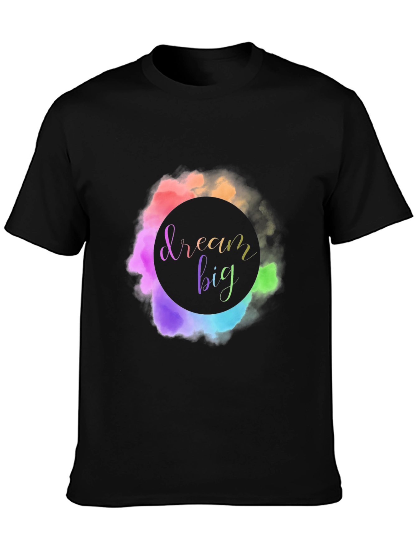 Dream Big Graphic Tee - Stylish Black T-Shirt