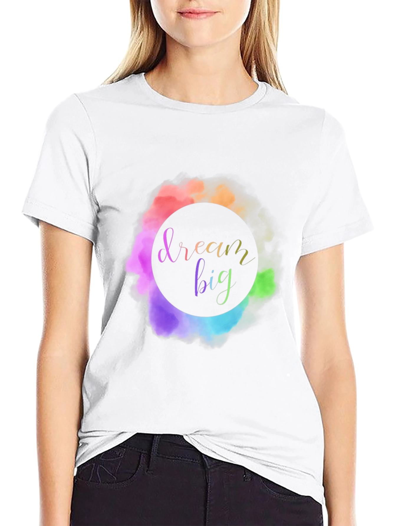Dream Big Graphic Tee - Stylish Black T-Shirt