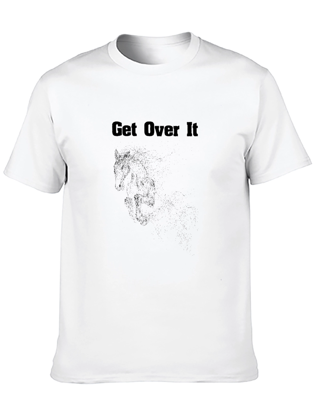Get Over It T-Shirt - Black Graphic Tee