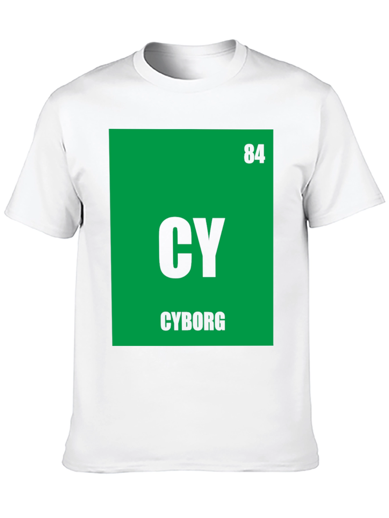 Cyborg Periodic Table T-Shirt - Geeky Sci-Fi Tee
