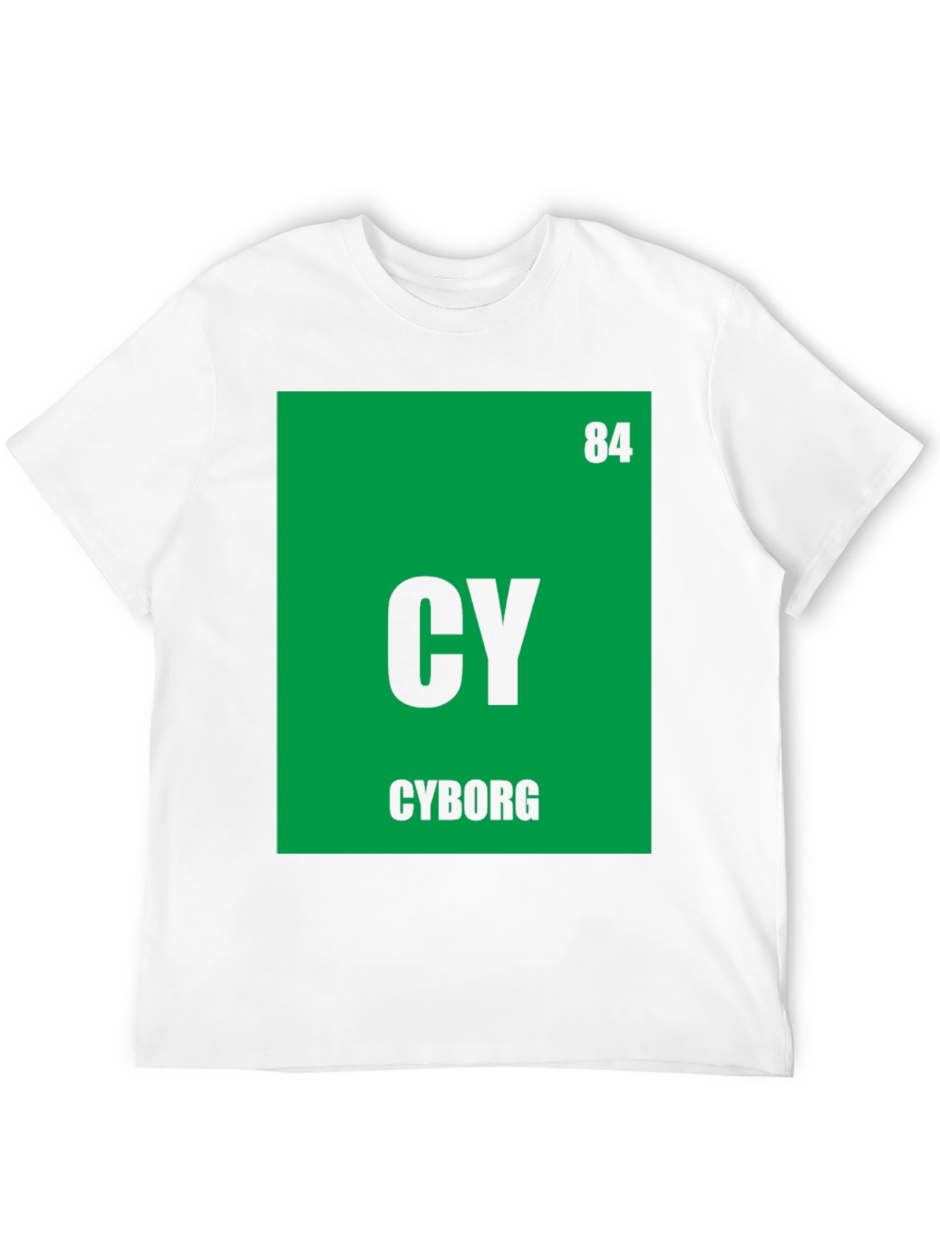 Cyborg Periodic Table T-Shirt - Geeky Sci-Fi Tee