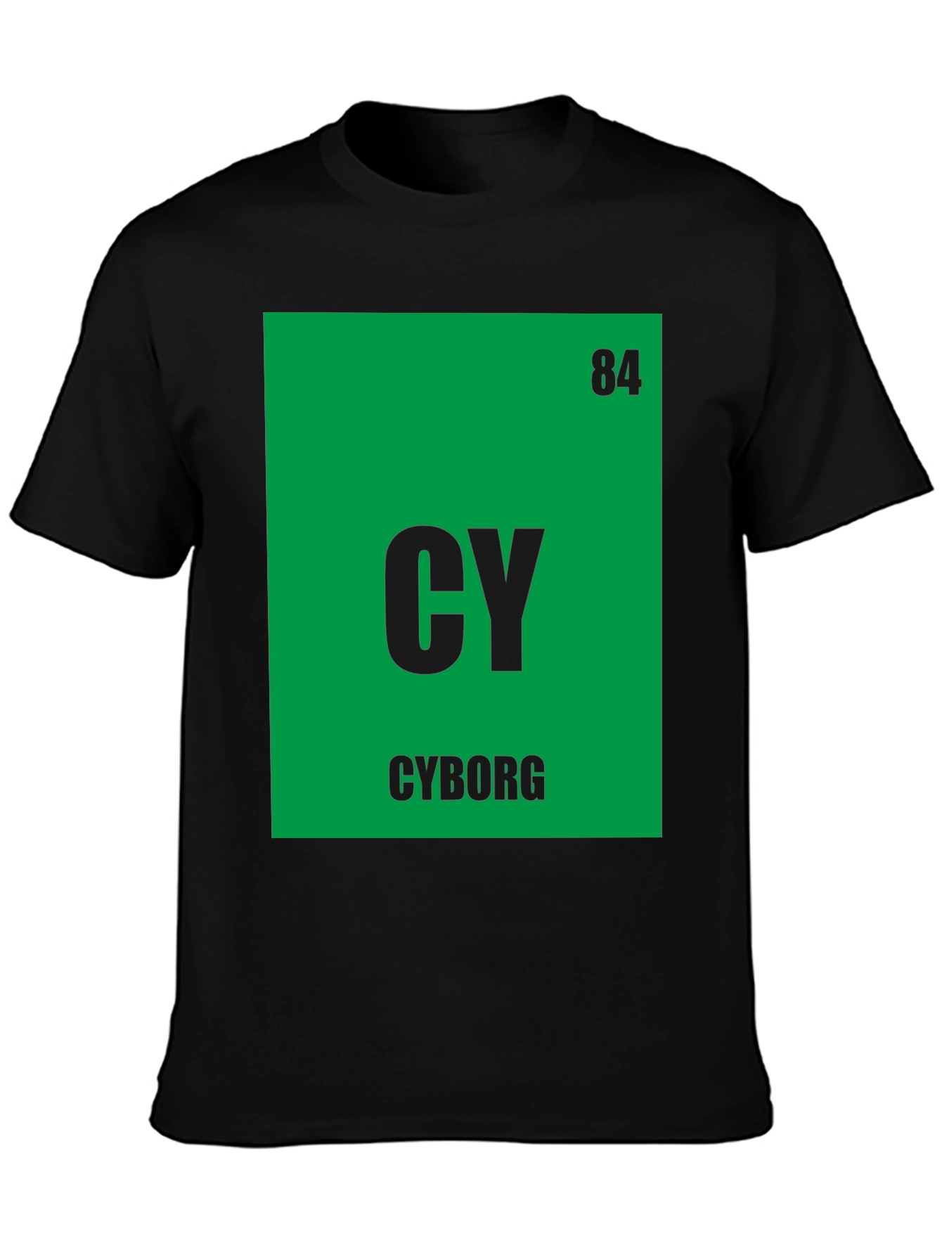 Cyborg Periodic Table T-Shirt - Geeky Sci-Fi Tee