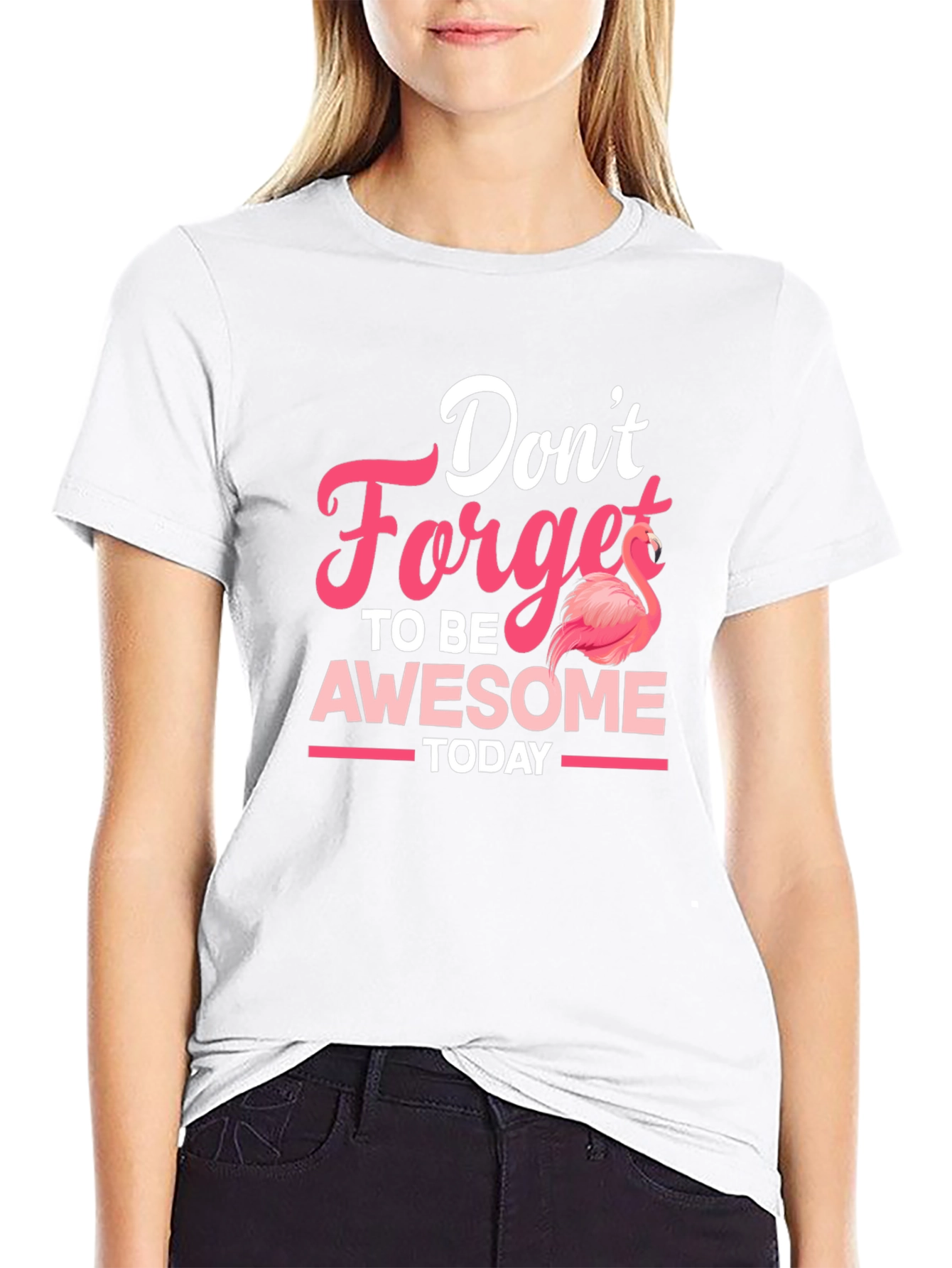 Dont Forget To Be Awesome Flamingo T-Shirt