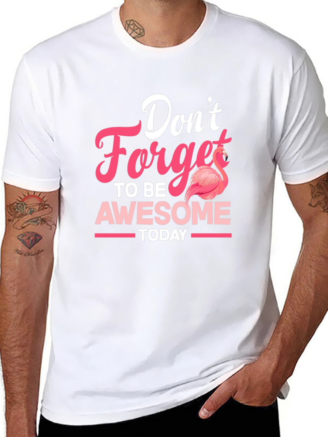 Dont Forget To Be Awesome Flamingo T-Shirt