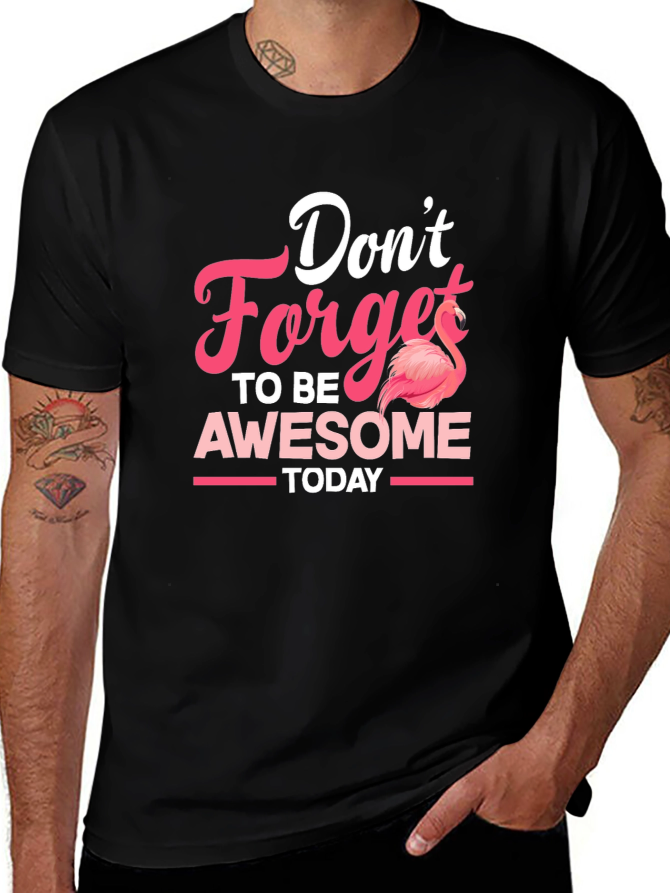 Dont Forget To Be Awesome Flamingo T-Shirt