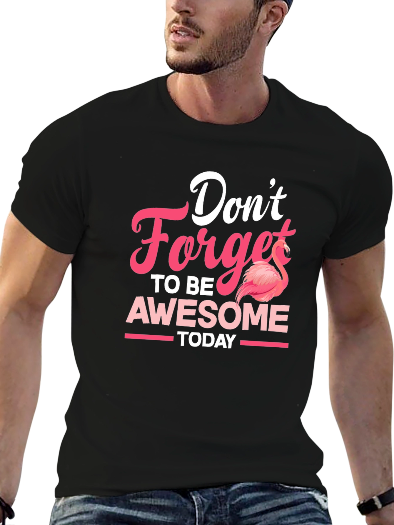 Dont Forget To Be Awesome Flamingo T-Shirt