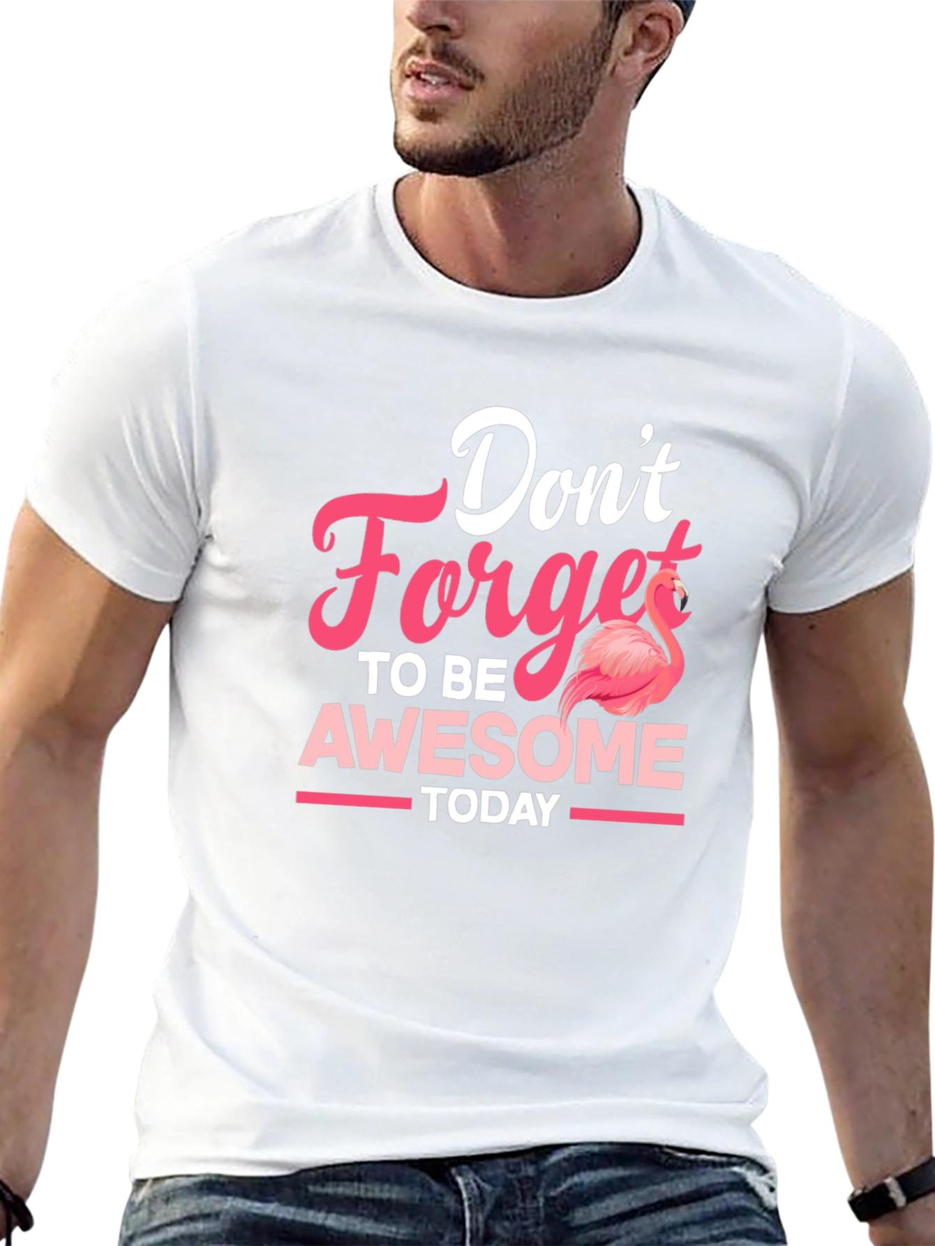 Dont Forget To Be Awesome Flamingo T-Shirt