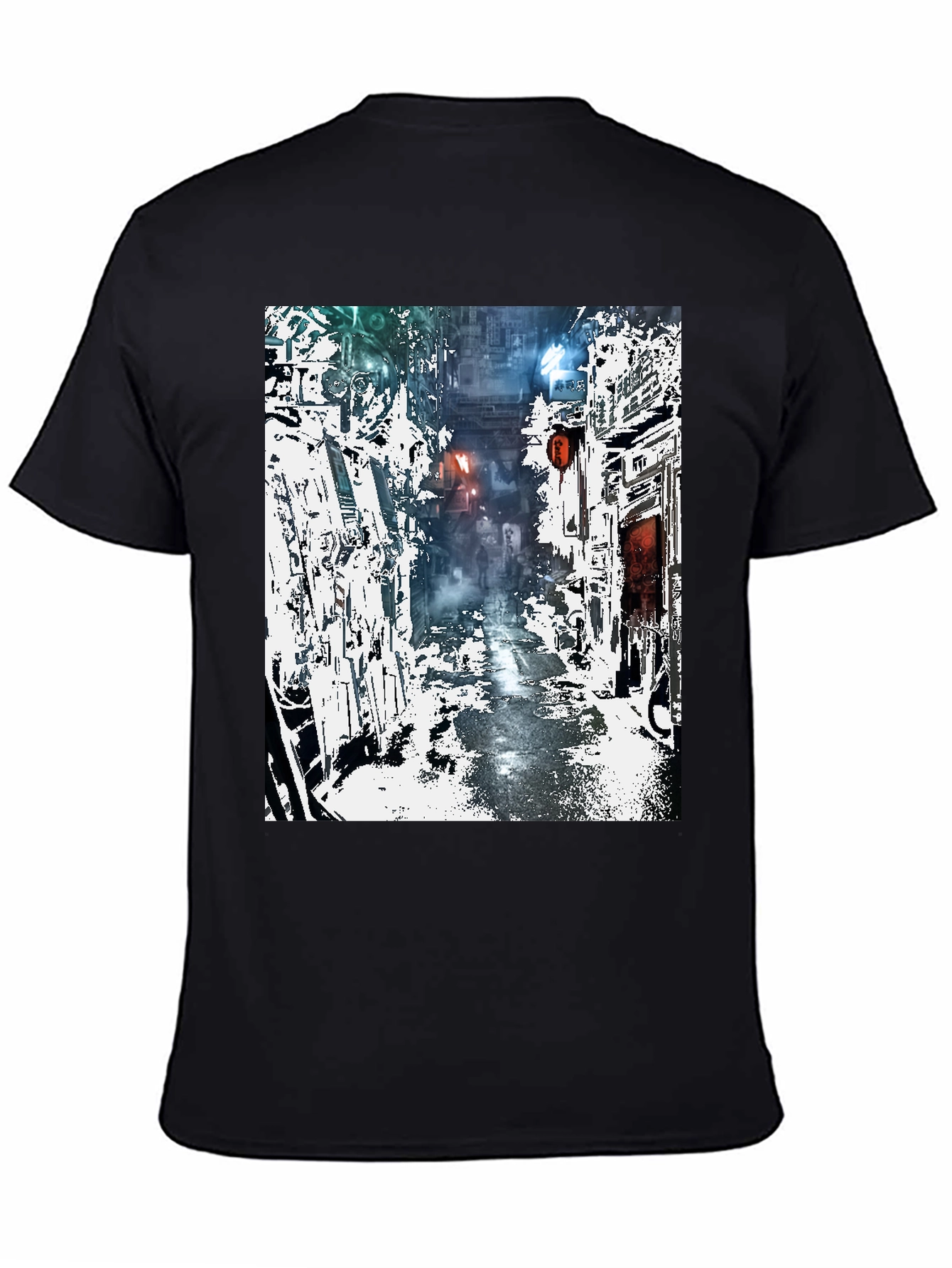 Cyberpunk Alley T-Shirt - Urban Streetwear