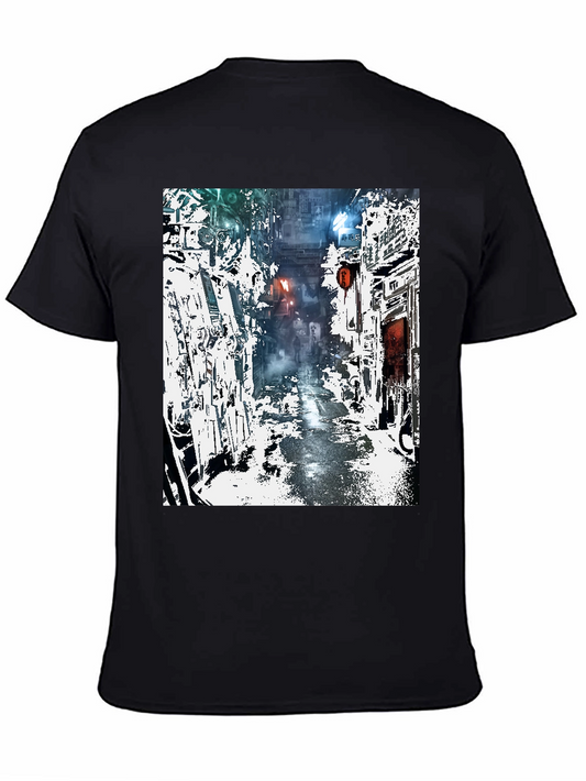 Cyberpunk Alley T-Shirt - Urban Streetwear