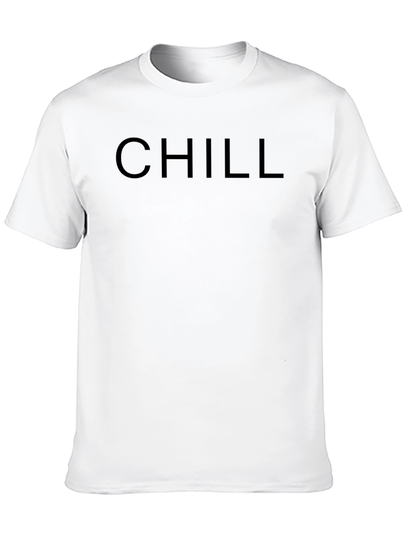 Chill Black Crew Neck T-Shirt - Relaxed Comfort