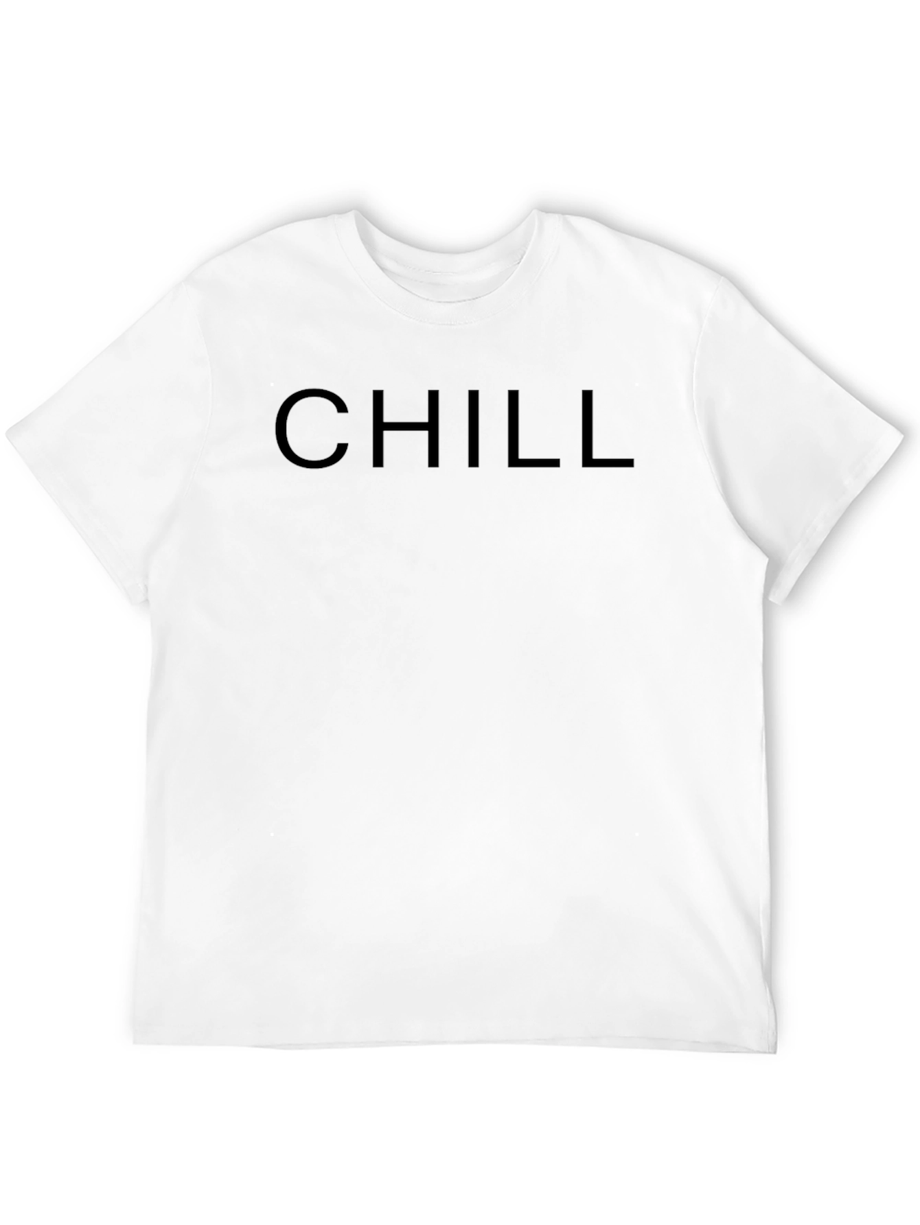 Chill Black Crew Neck T-Shirt - Relaxed Comfort