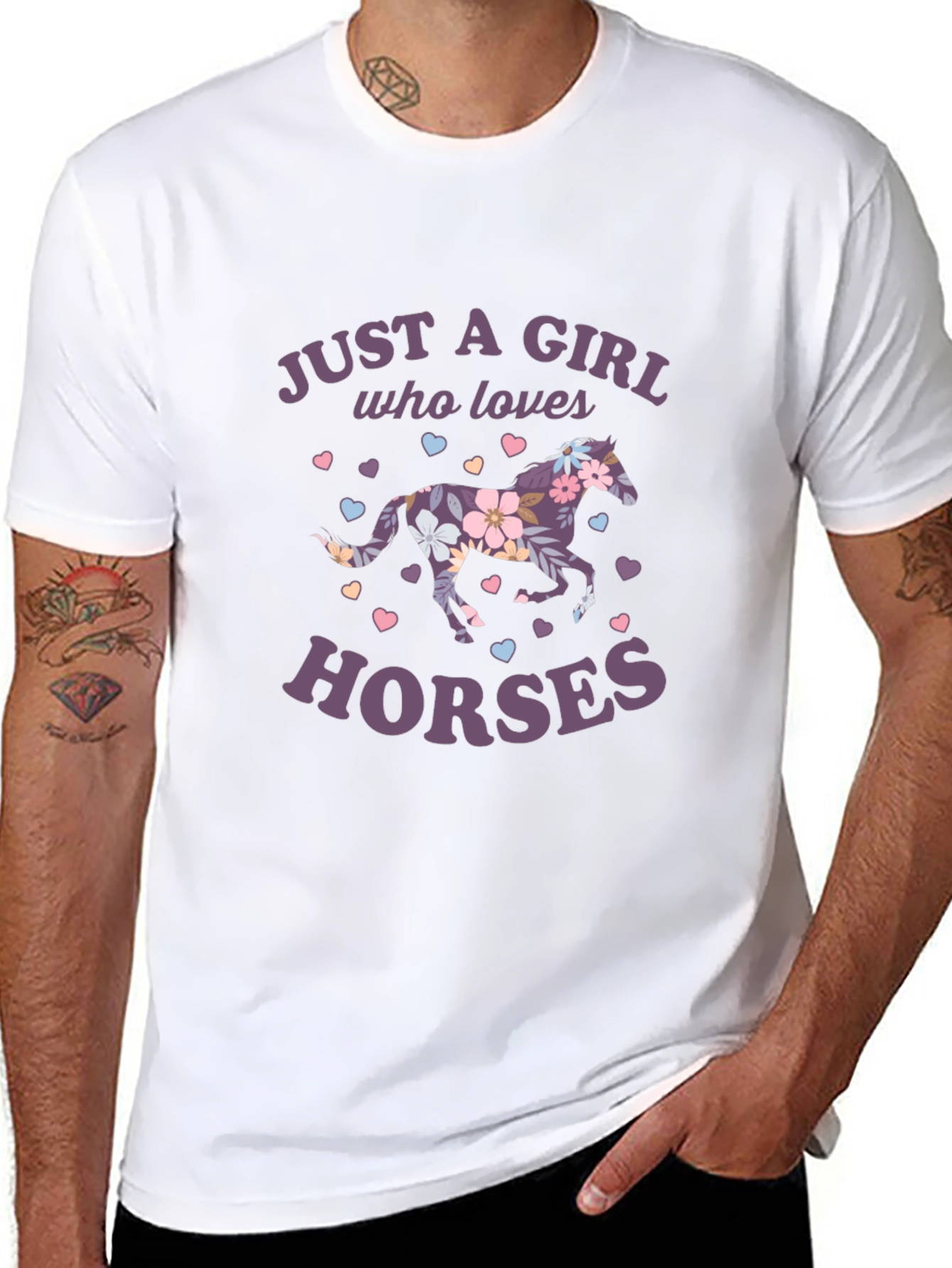 Just a Girl Who Loves Horses T-Shirt