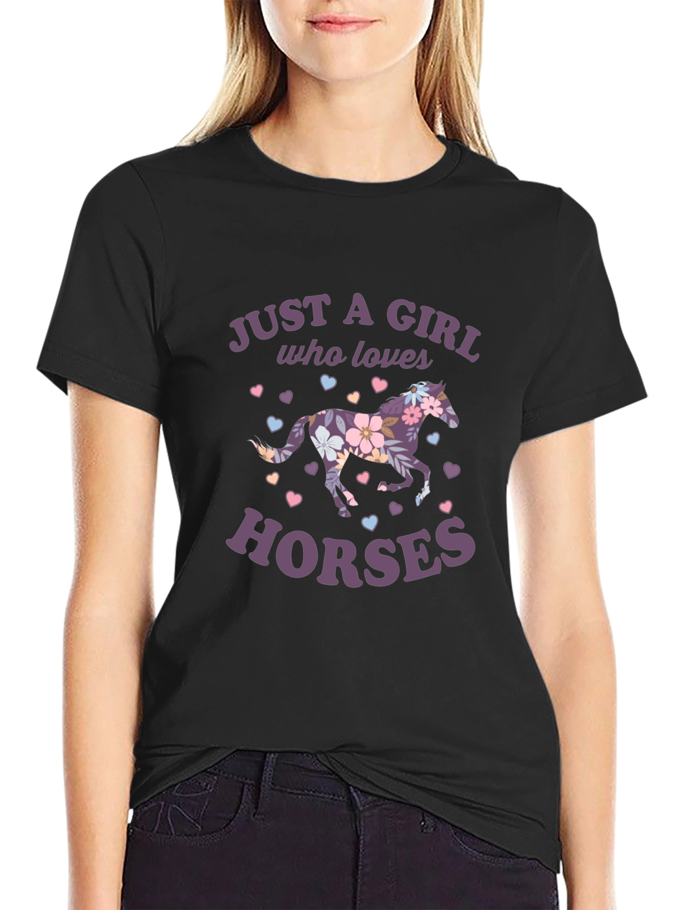 Just a Girl Who Loves Horses T-Shirt