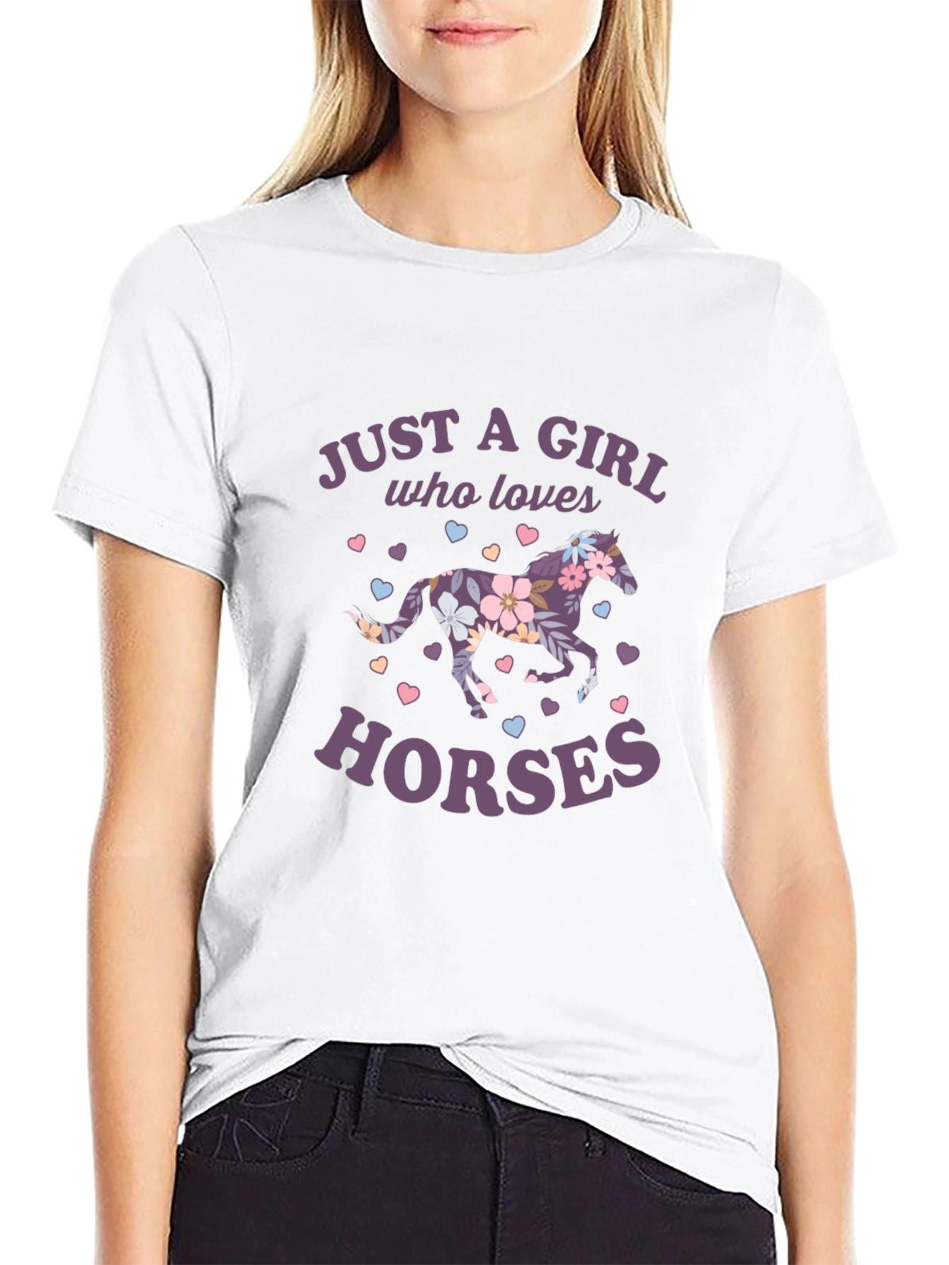 Just a Girl Who Loves Horses T-Shirt
