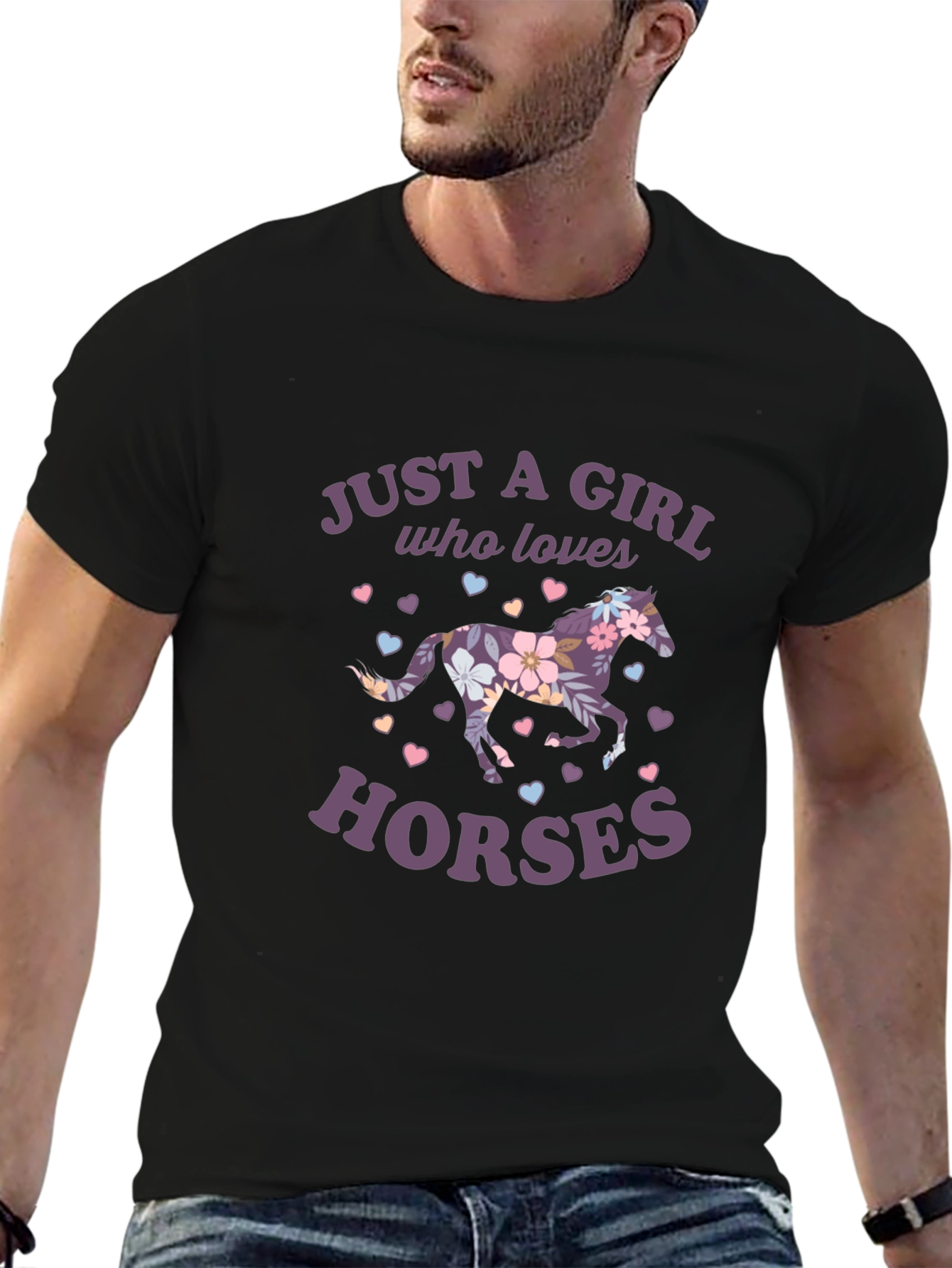 Just a Girl Who Loves Horses T-Shirt