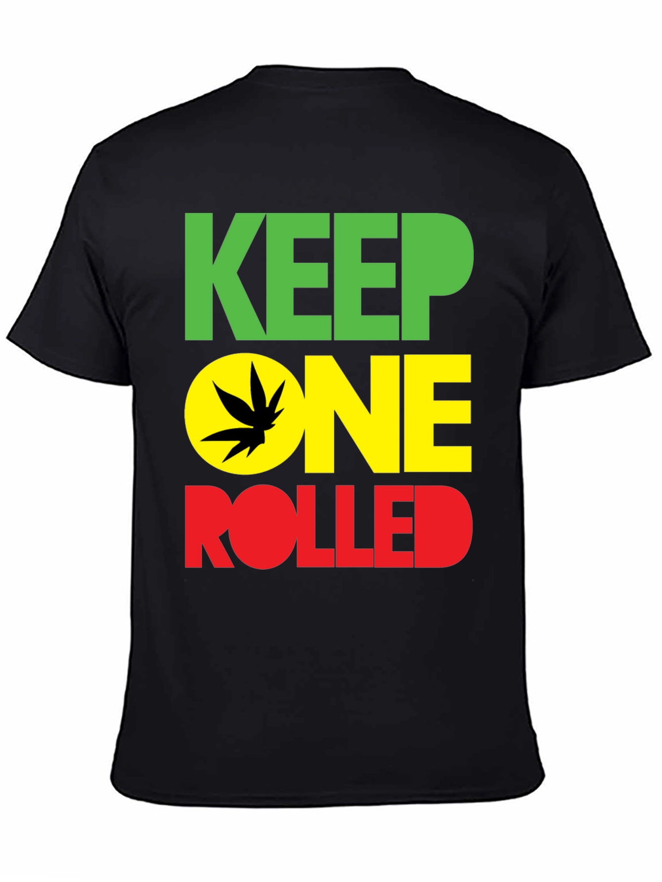Keep One Rolled Black T-Shirt